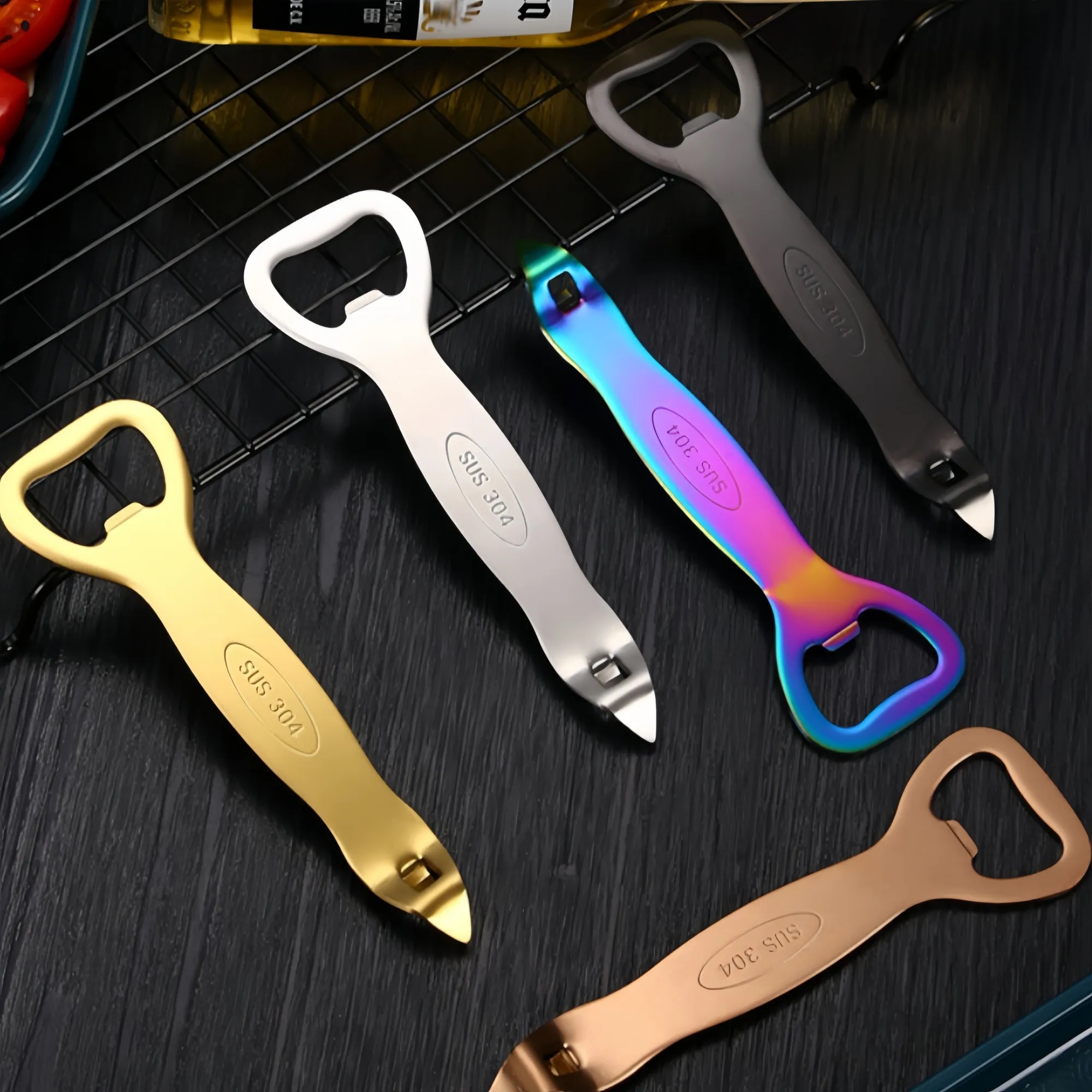 Multi-functional Stainless Steel Bottle Opener 5