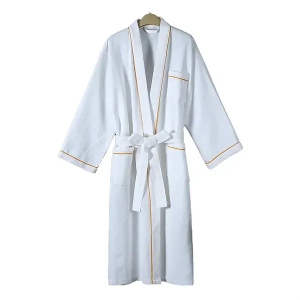 Cotton Waffle Knit with Lightweight Bath Soft Robe 3