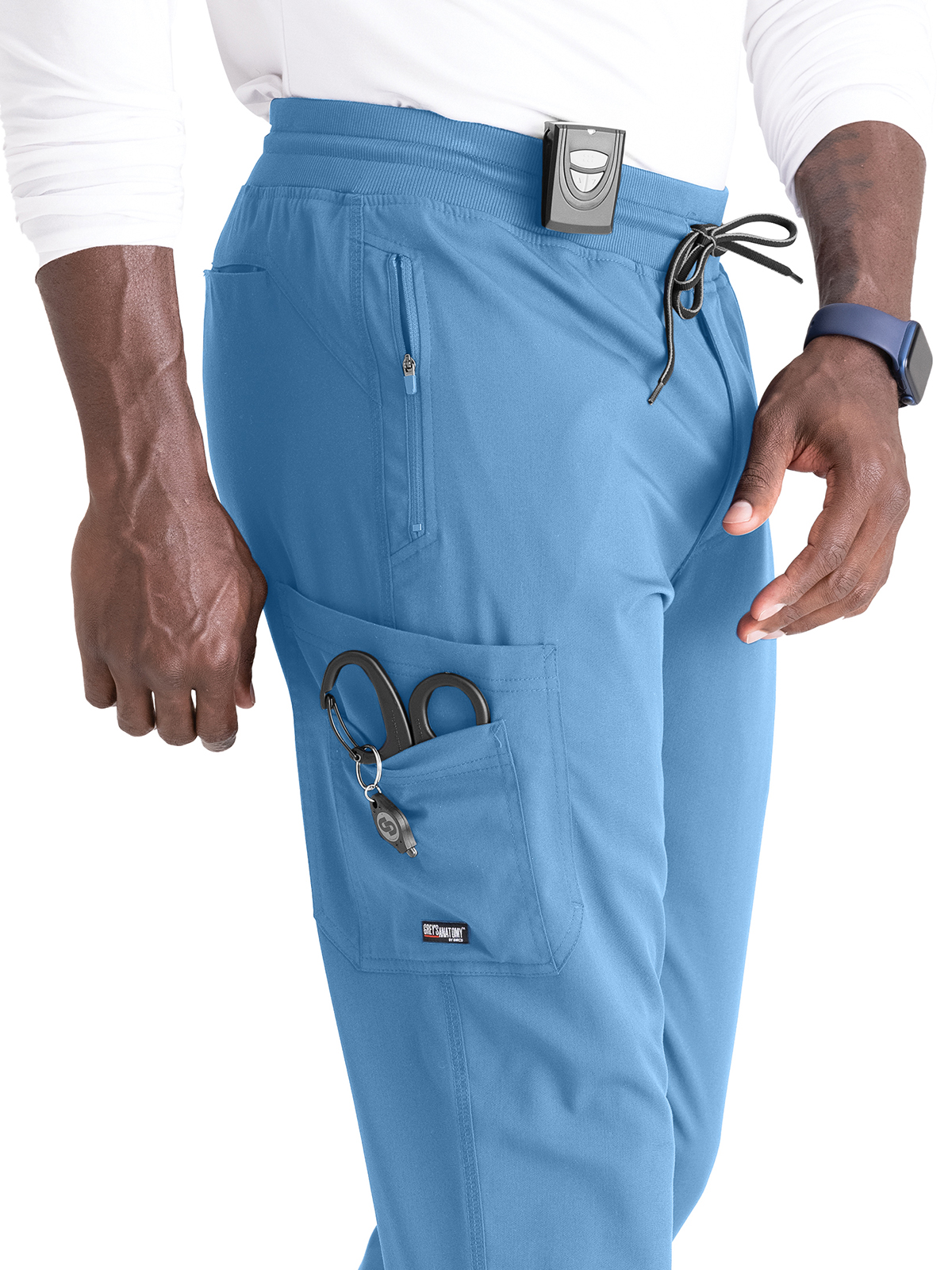 Grey's Anatomy Spandex Stretch - Men's Five-Pocket Murphy Jogger Scrub Pant 48