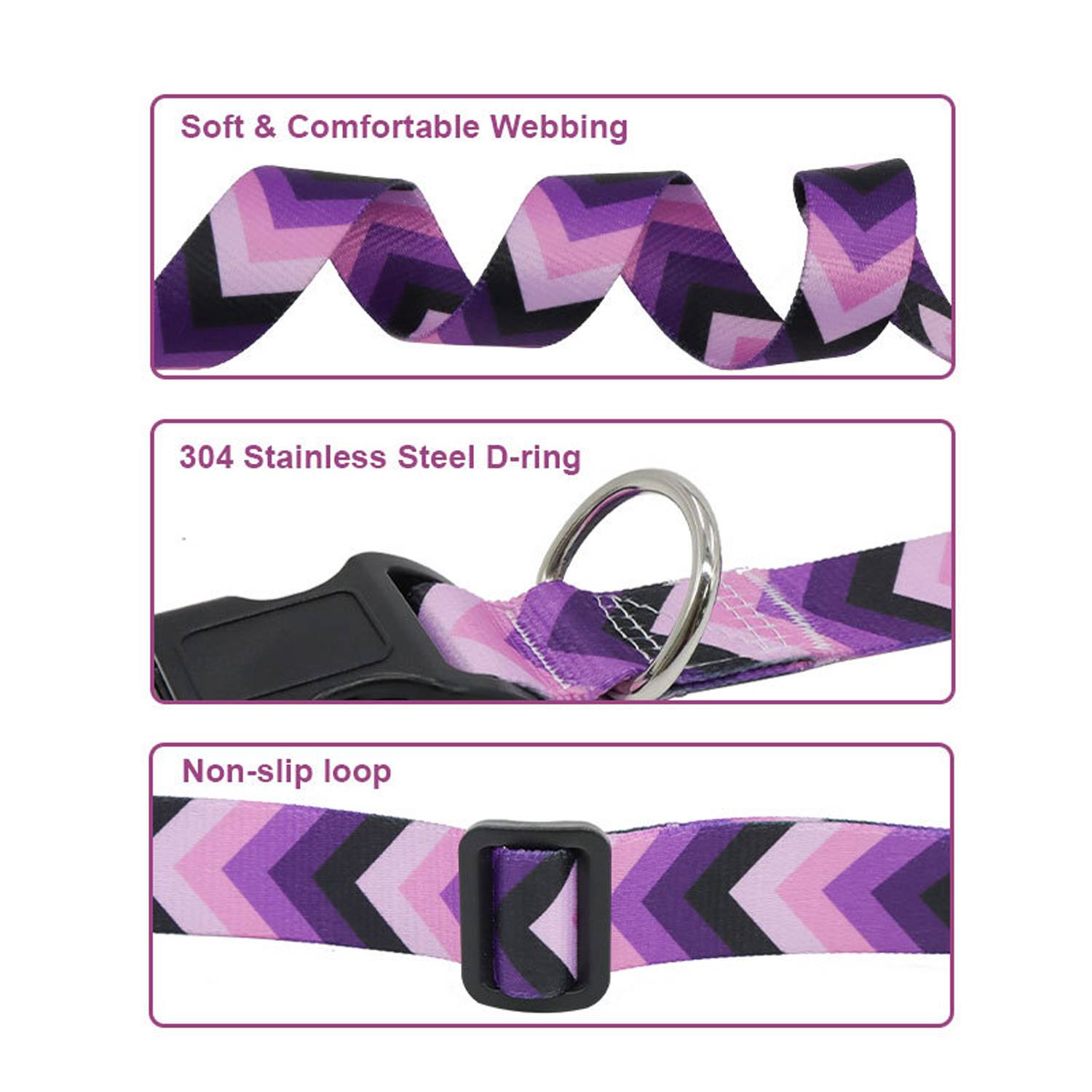 Adjustable Polyester Dog Collar 9