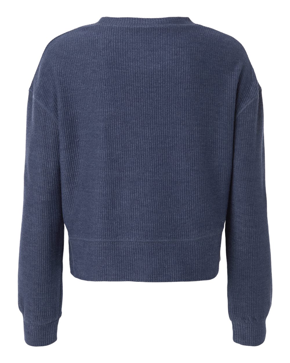 Women's Ribbed Knit Cropped Boxy Crew - BW5102 37