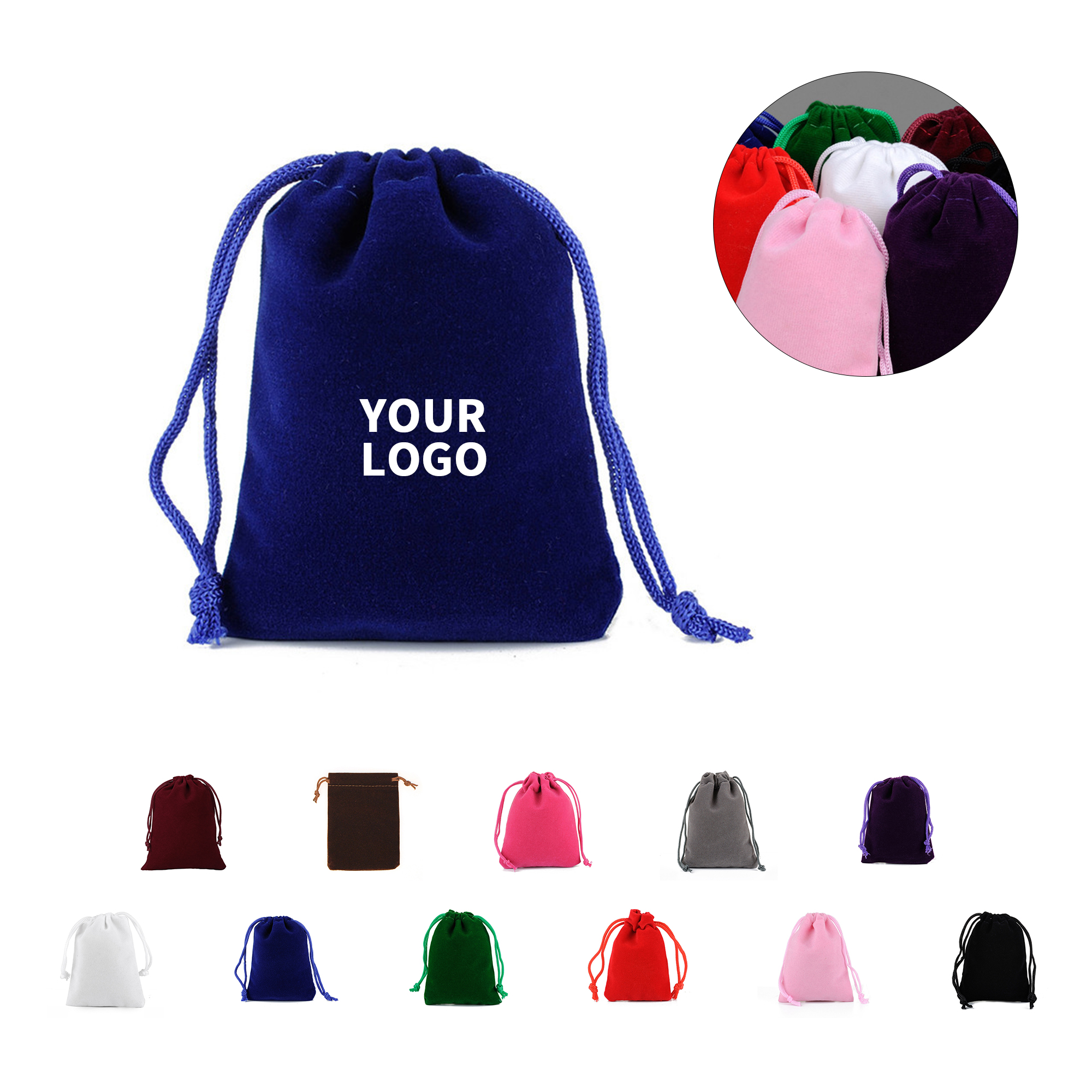 Velvet Drawstring Gift Pouch 7 X 5.1" 3