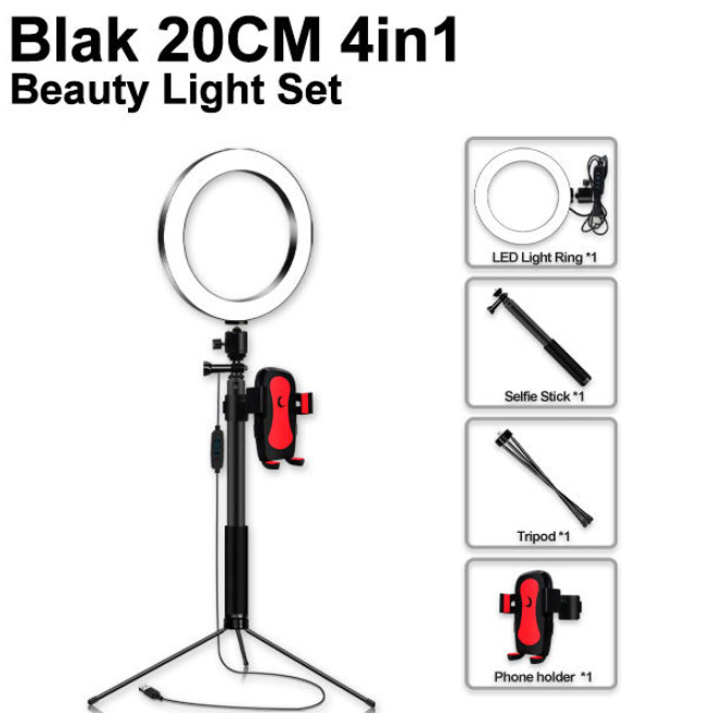 LED selfie ring light holder for live Broadcast Phone 7