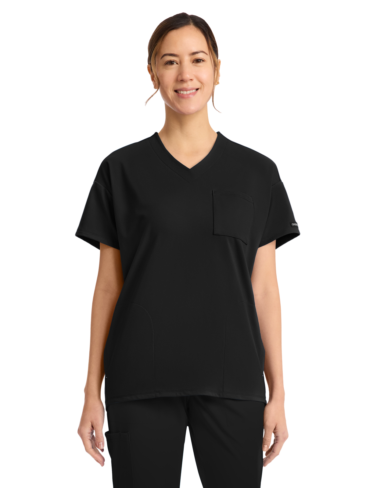 Cherokee - Cherokee Achieve - Women's 3-Pocket V-Neck Tunic Top 1