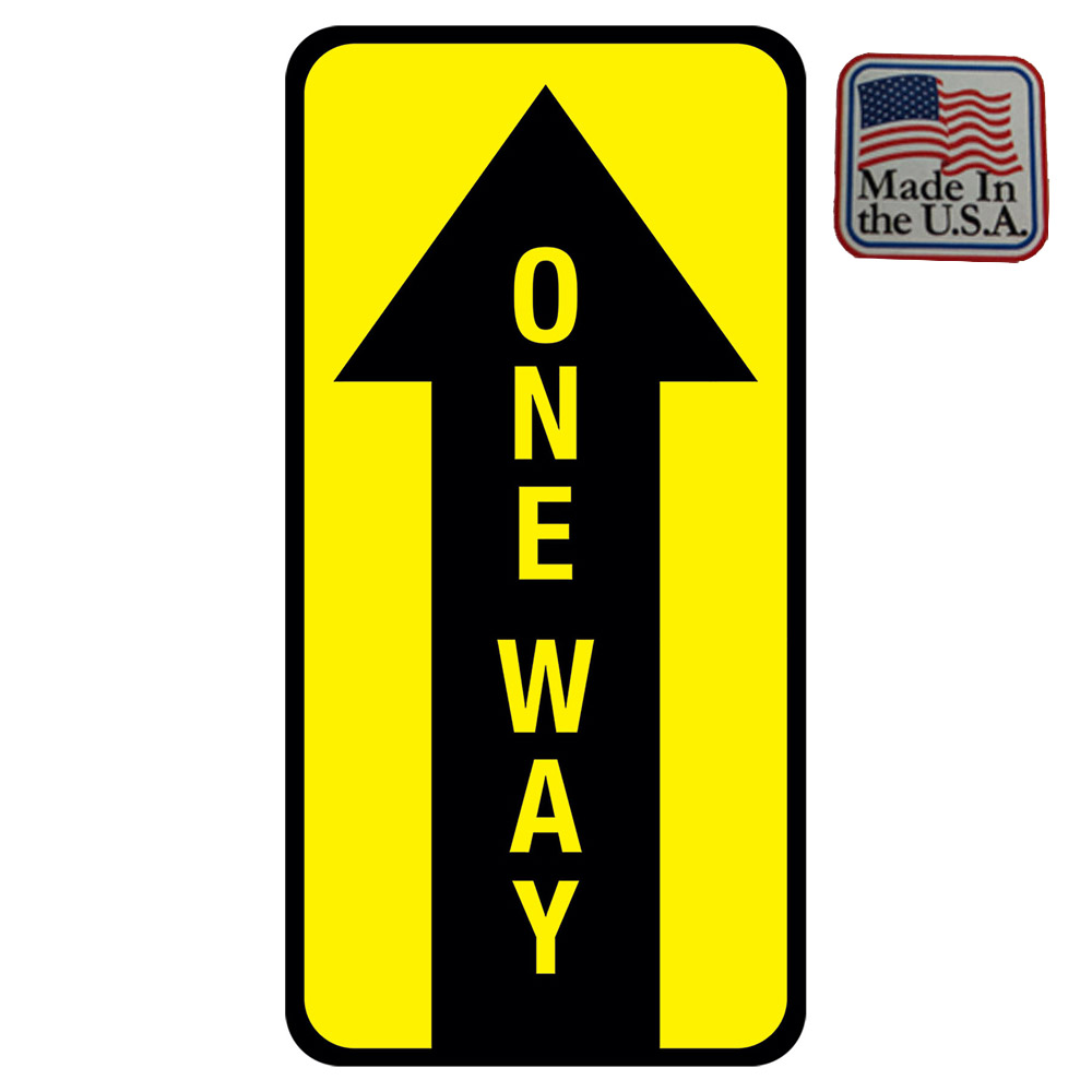6" x 12" One Way Floor Graphic Made in USA 1