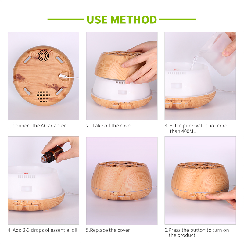 400ML Large Aroma Diffuser and Humidifier 11