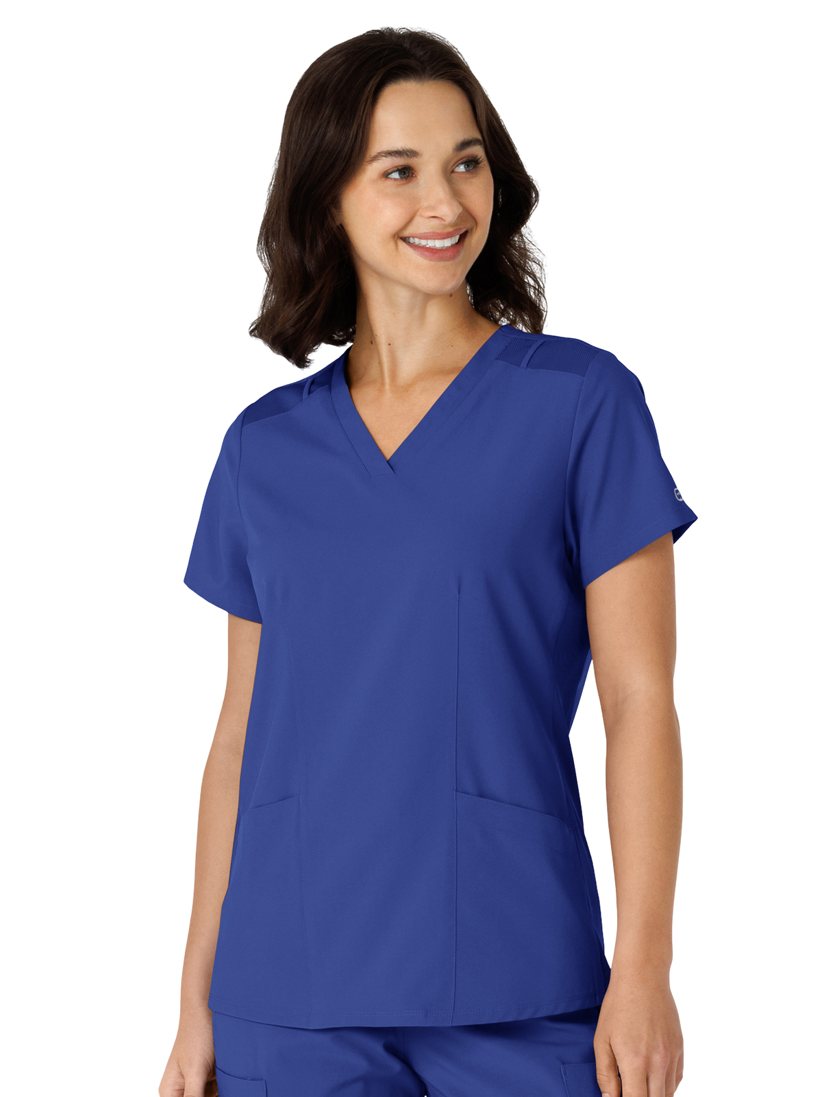 Wink - W123 - Women's Flex-n-Reach Side Panel V-Neck Top 31