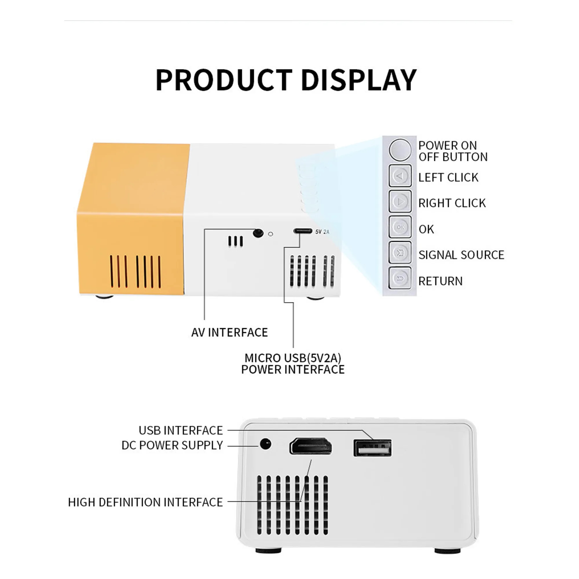 Portable Mini Projector 4