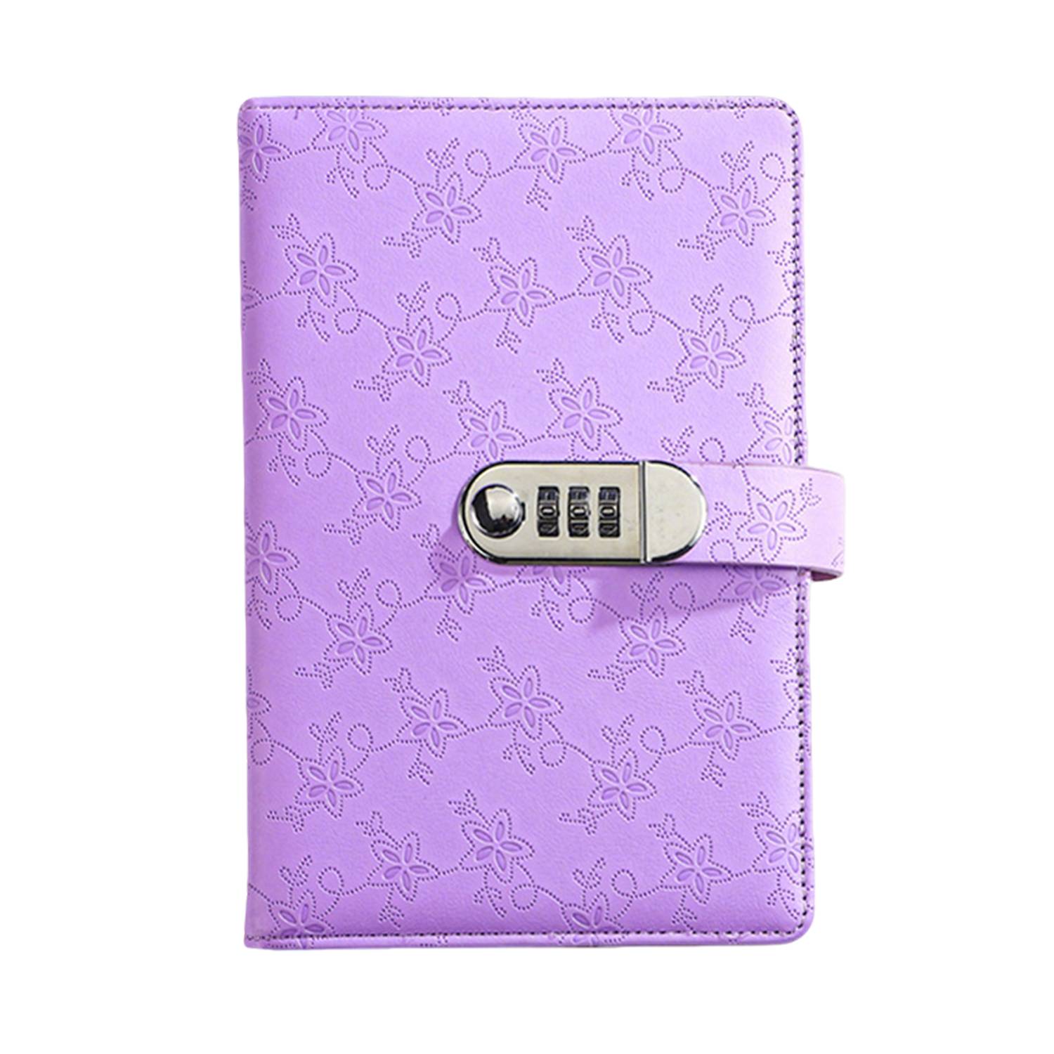 A5 PU Leather Business Notebook w/ Password Lock 2