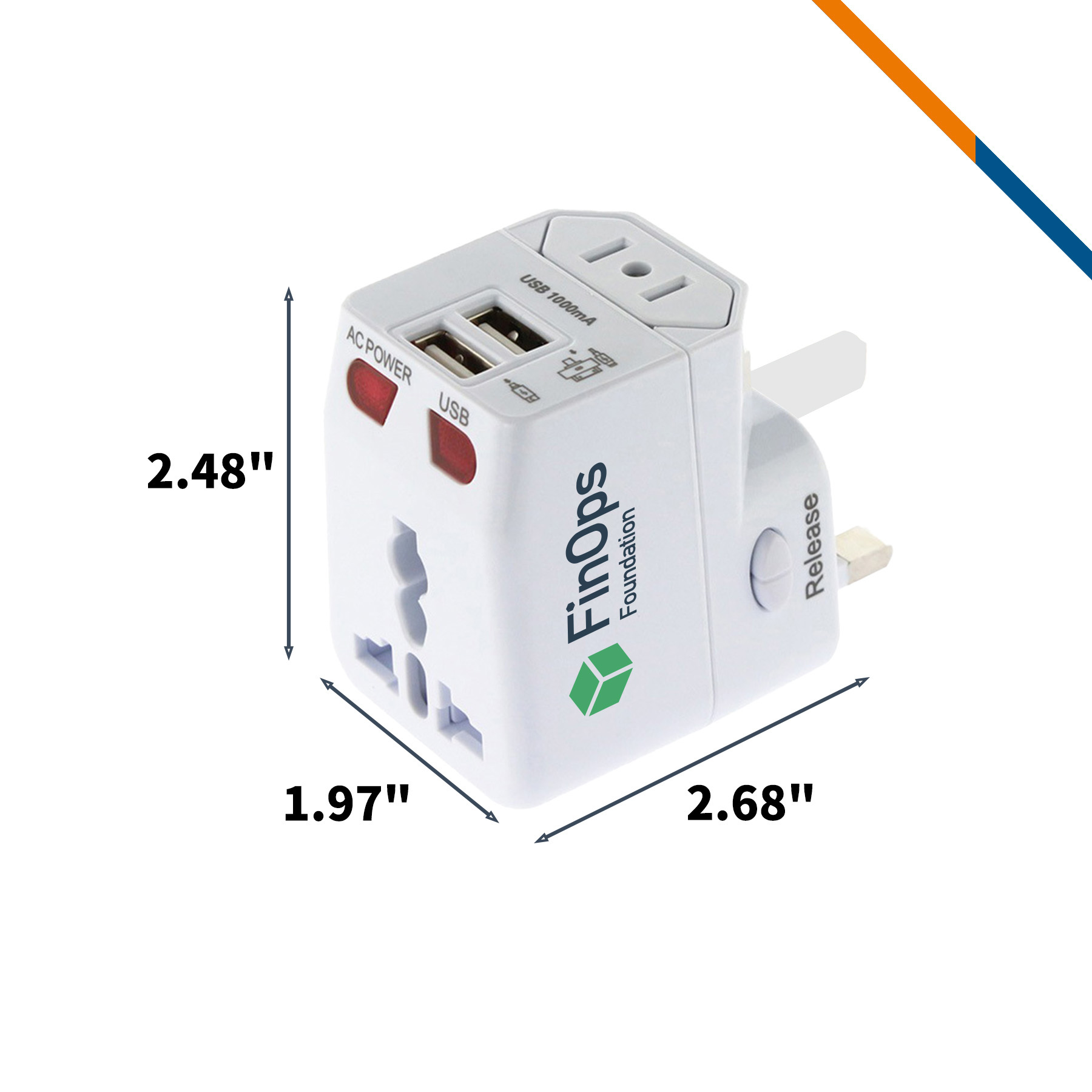 Avon 3in1 2 Ports Fast Charging Universal Charger 3