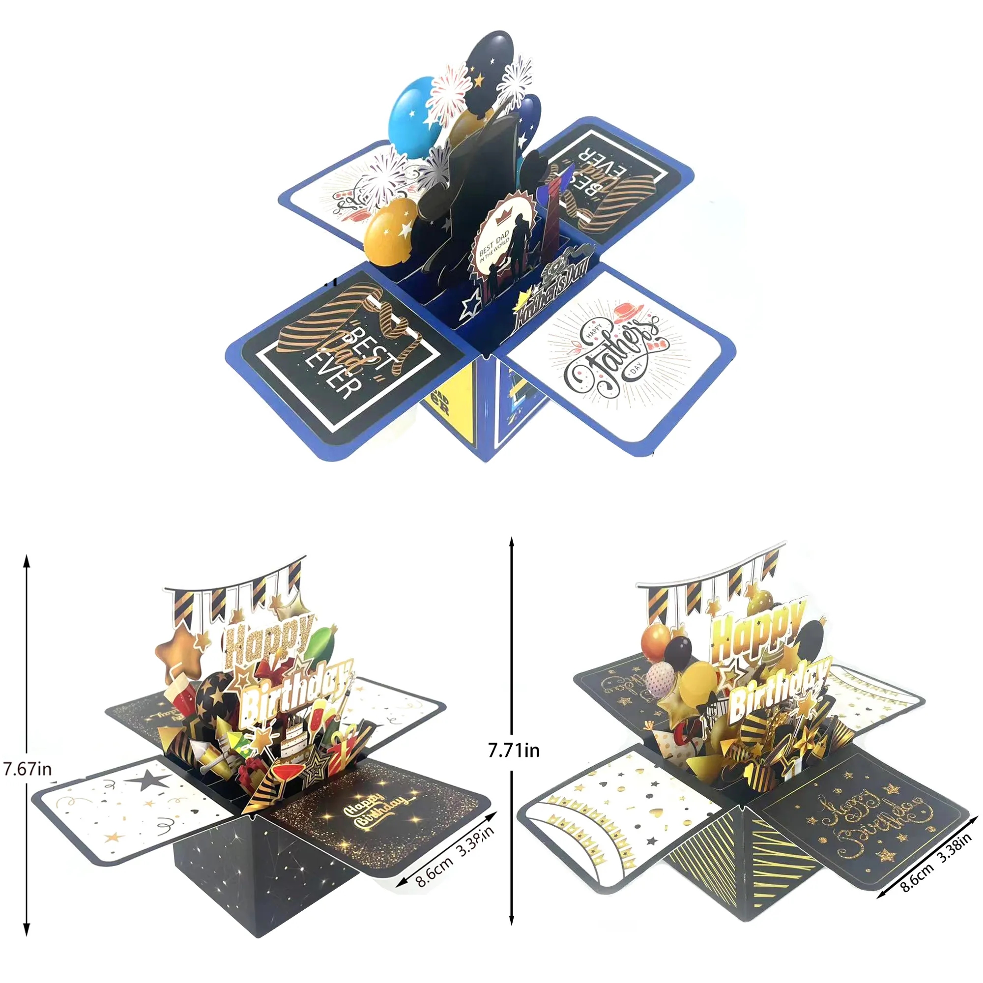 Holiday Stereoscopic Greeting Card Box MOQ 50PCS 2