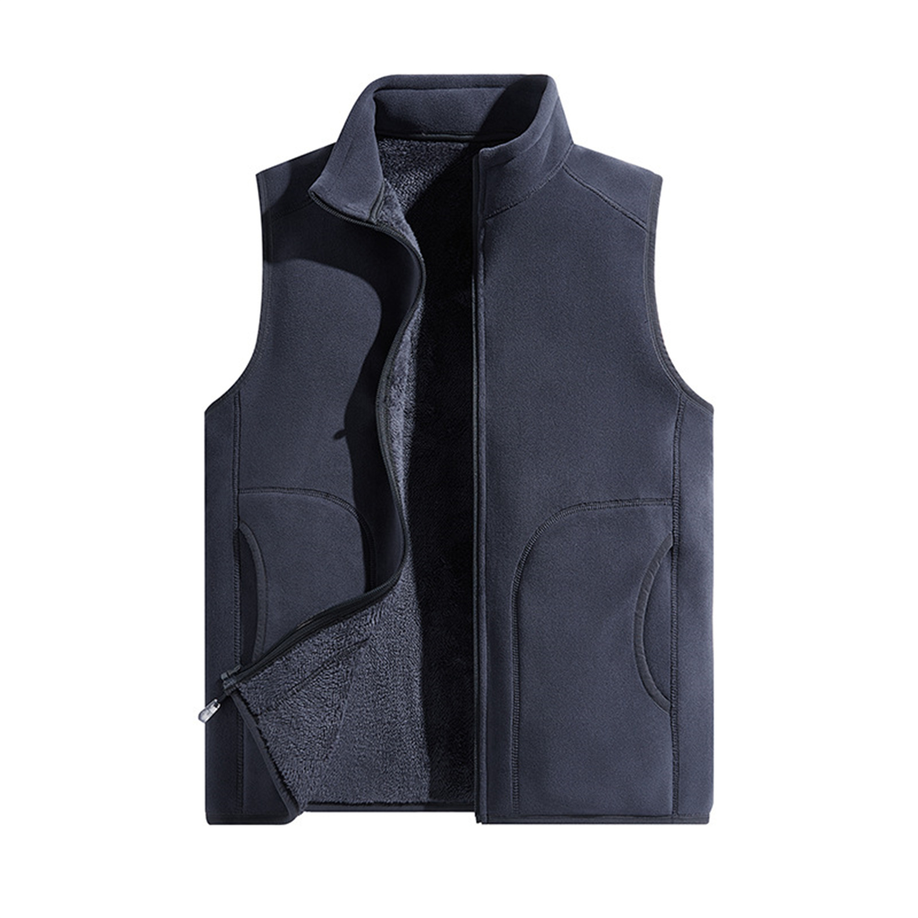Sleeveless Full Zip Fleece Vest 10