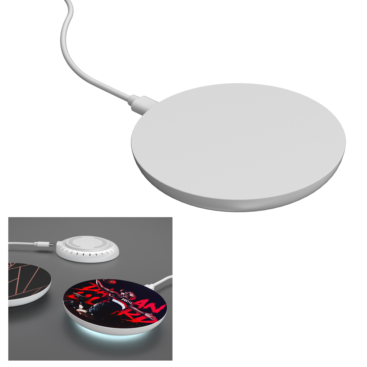 15W Wireless Charger With LED Light 2