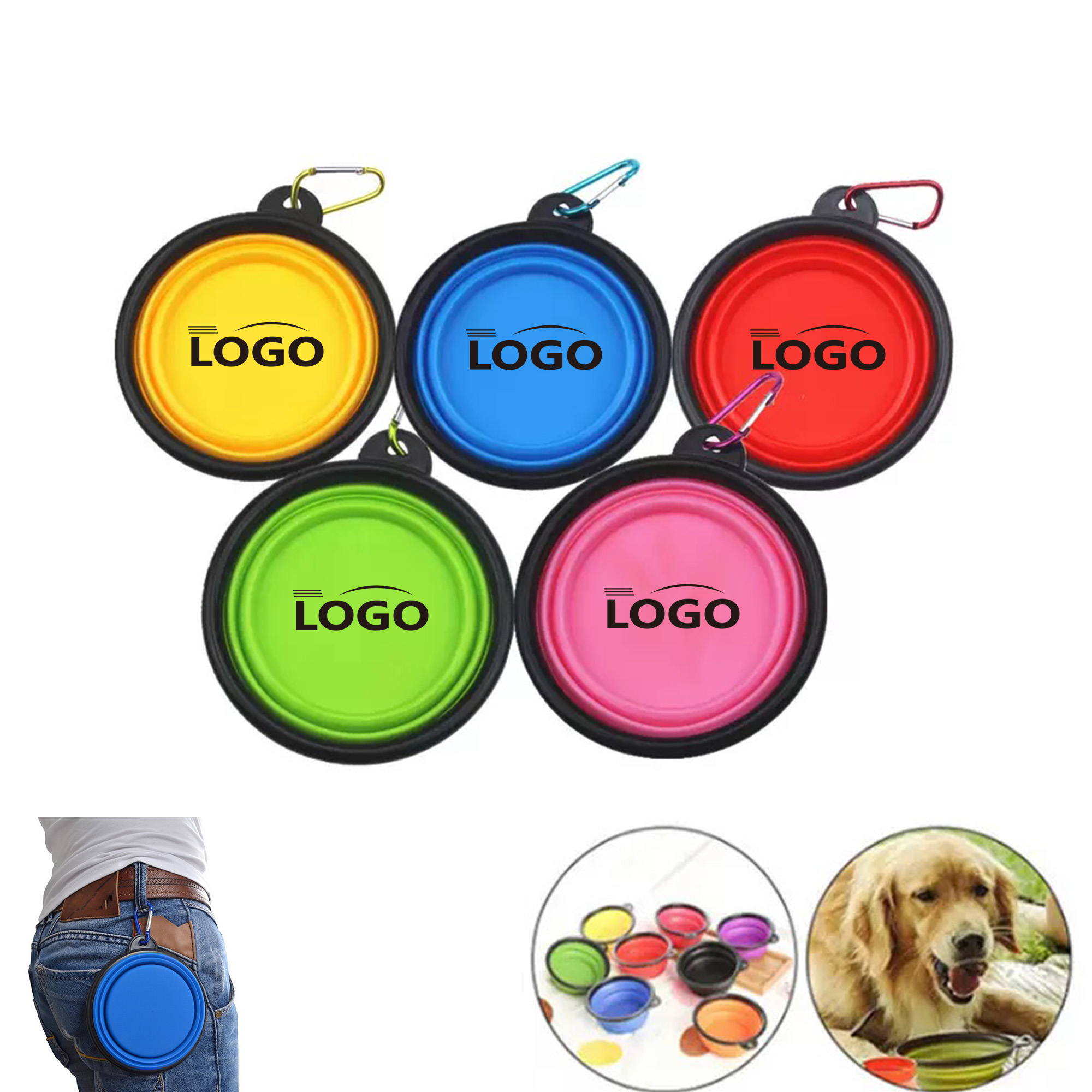 Dog Bowl Pet Collapsible Bowls MOQ50 2