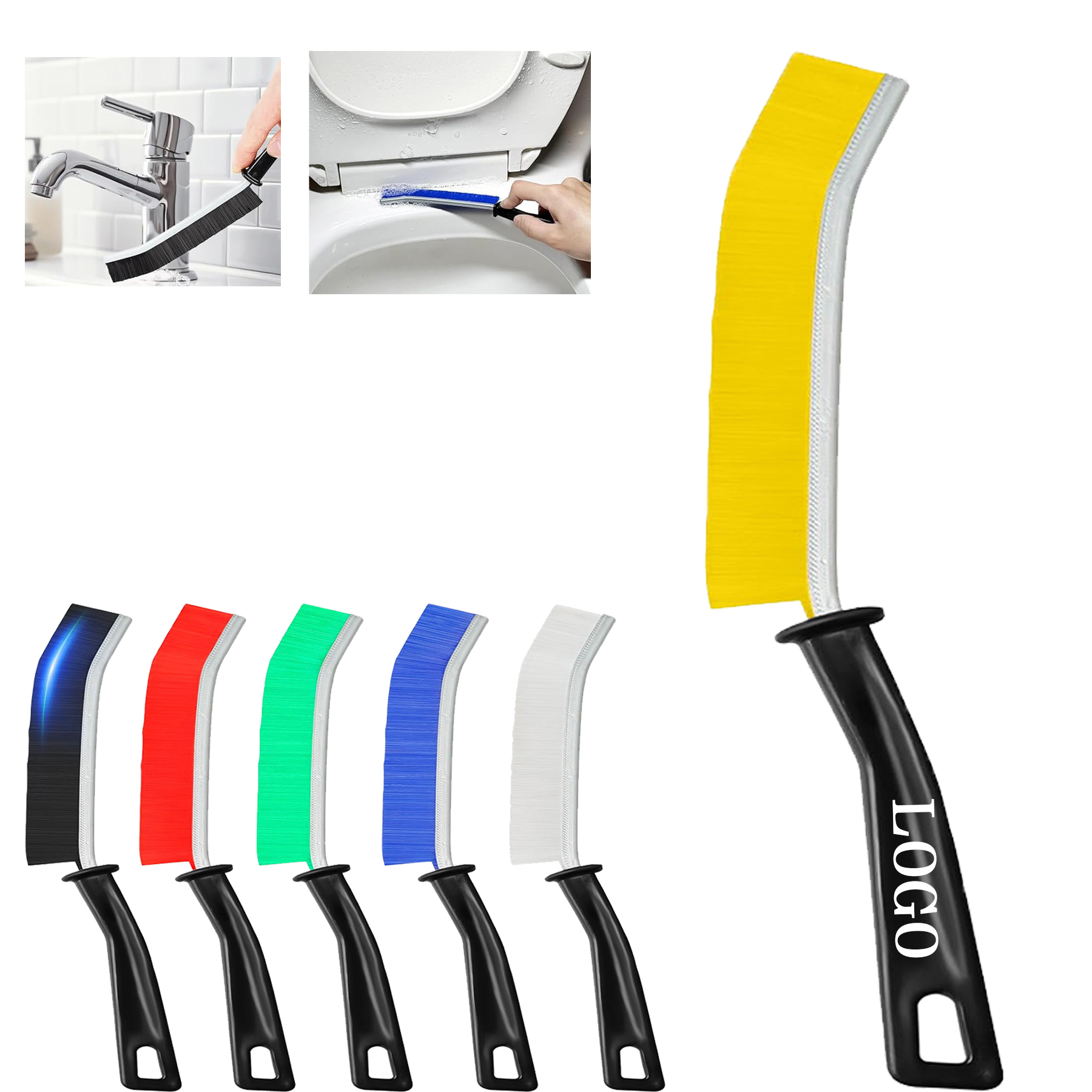 Multifunctiona Hard Bristle Crevice Cleaning Brush 2