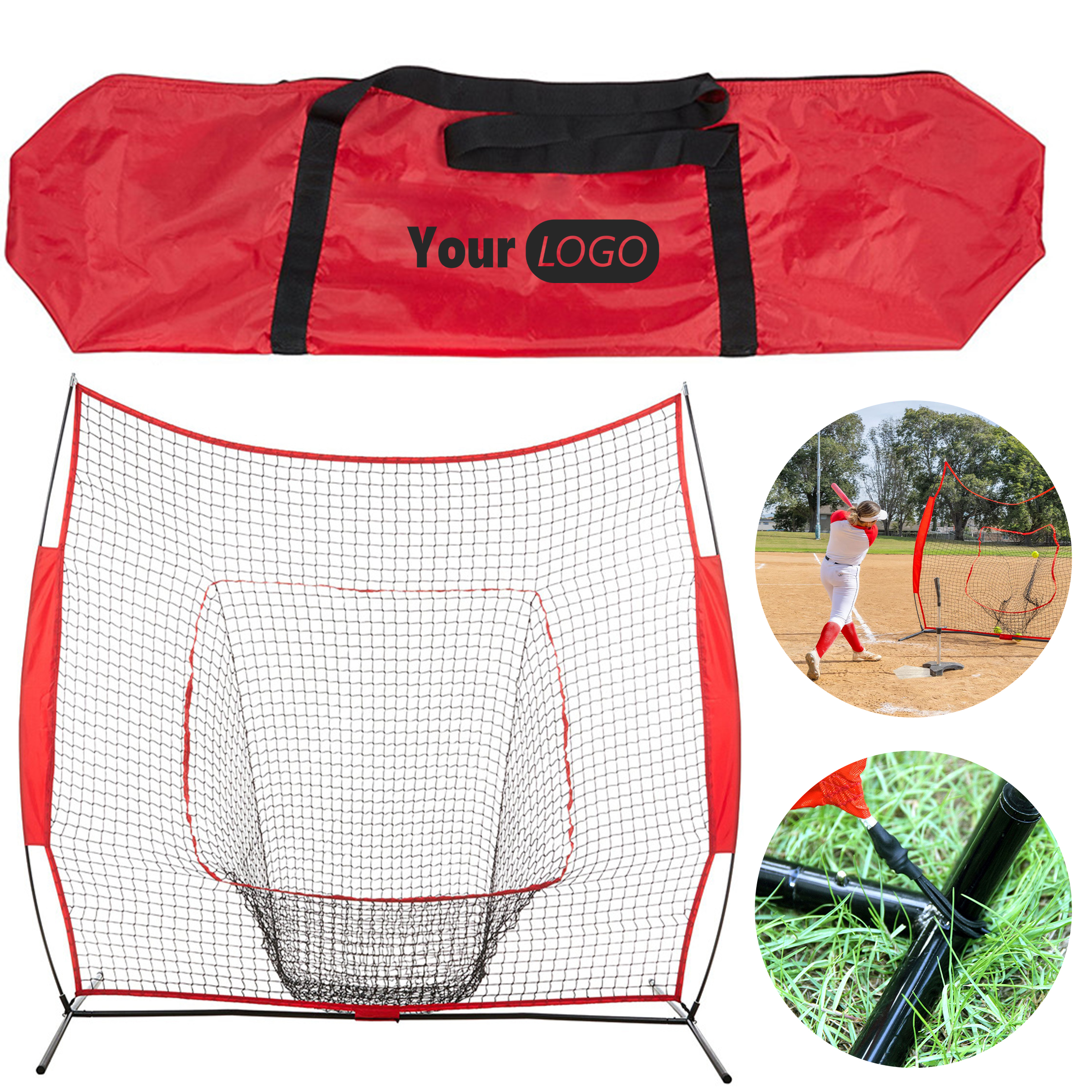 Polyester Portable Baseball Practice Rebound Net 6