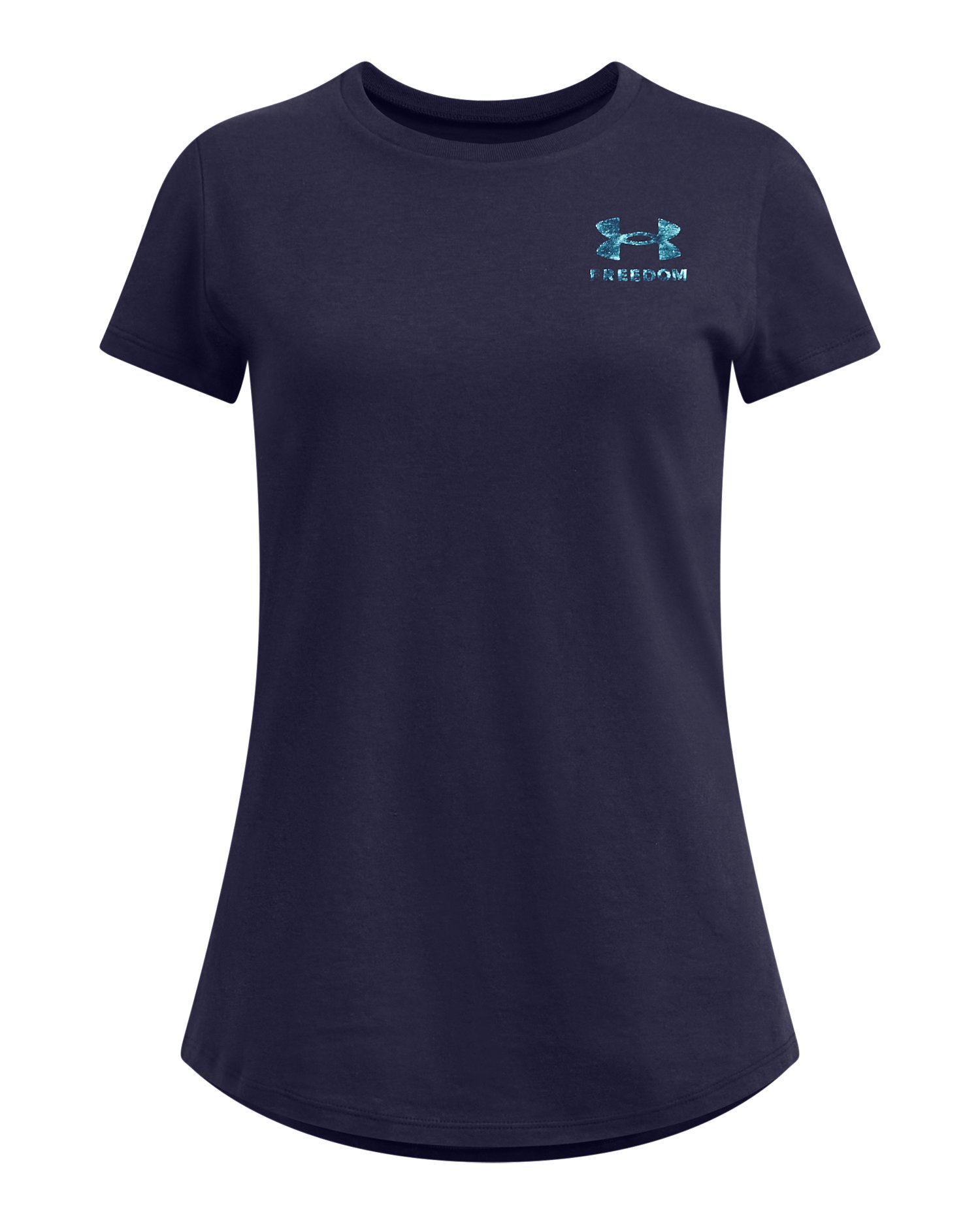 UA Freedom Flag Foil Girls' T-Shirt 2