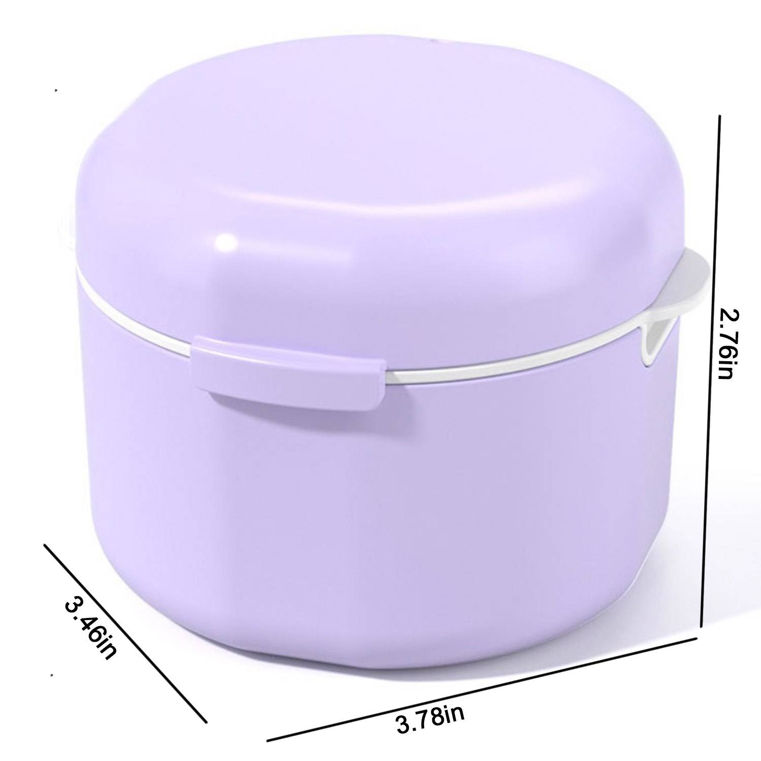 Double layer hollowed out invisible tooth set storage box 4