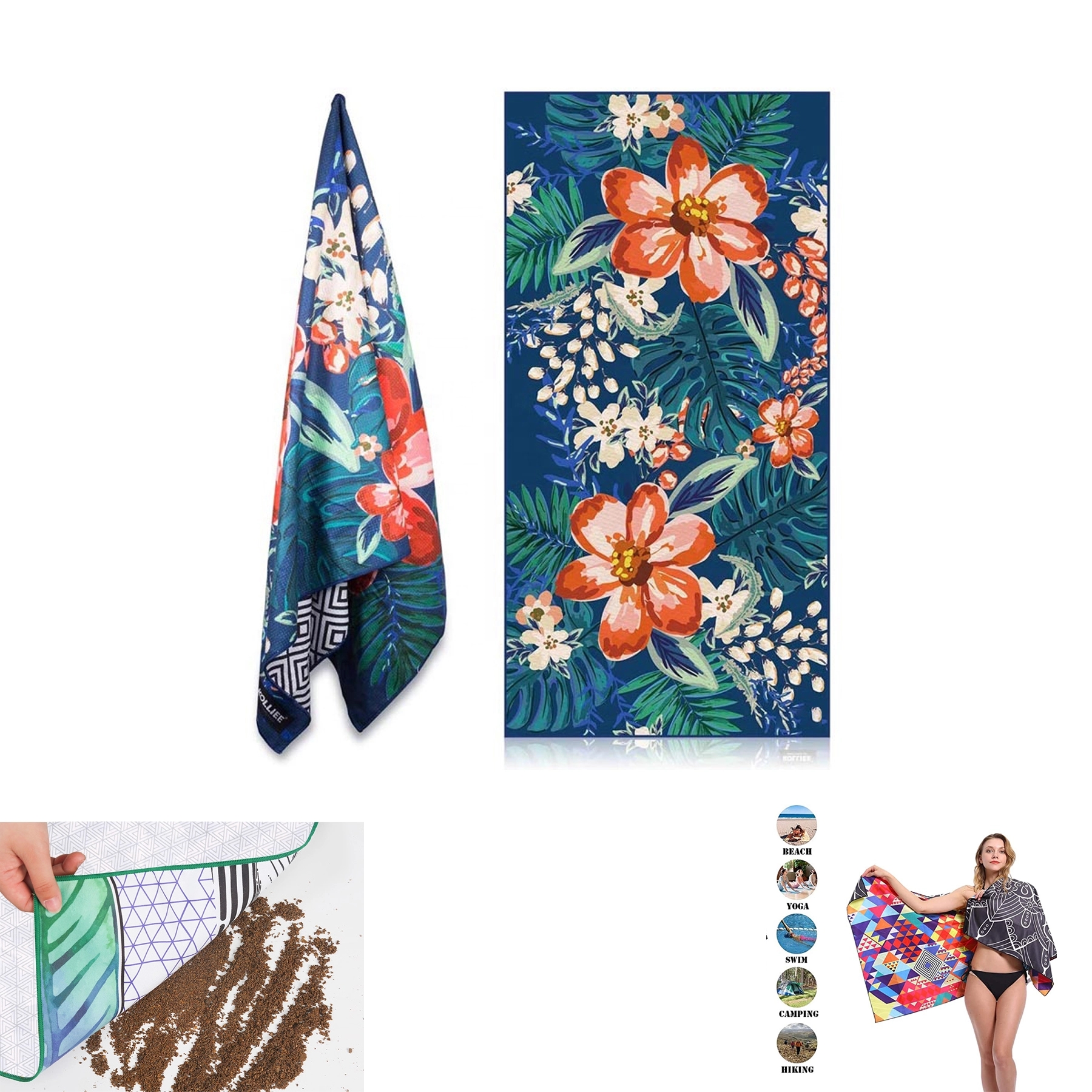 30"x 60" Microfiber Beach Towel 1