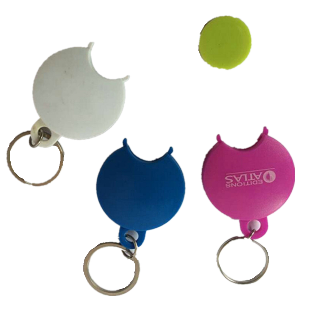 Rounder Shape Coin Holder Key Chain 2