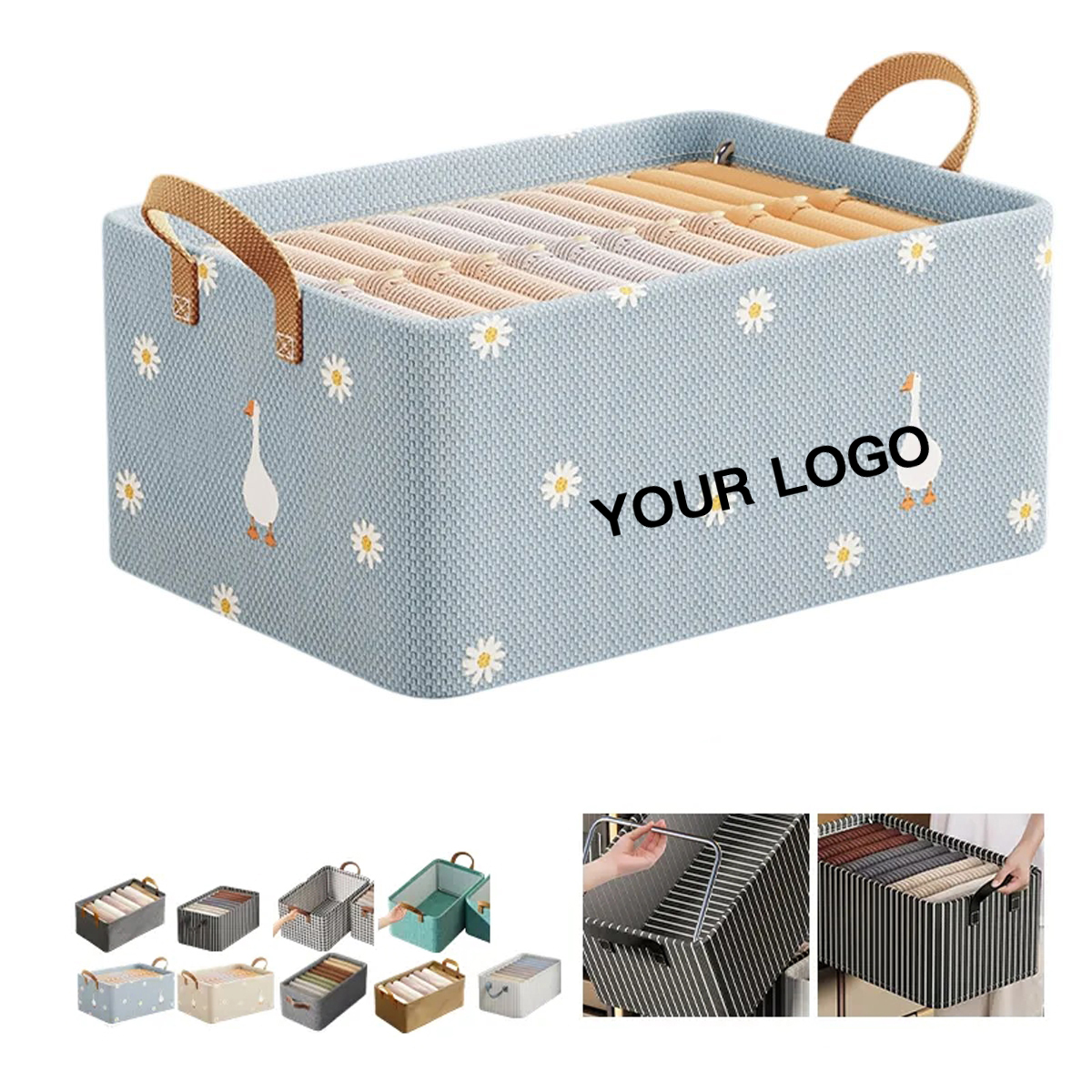 Cloth Storage Box with Handles 8