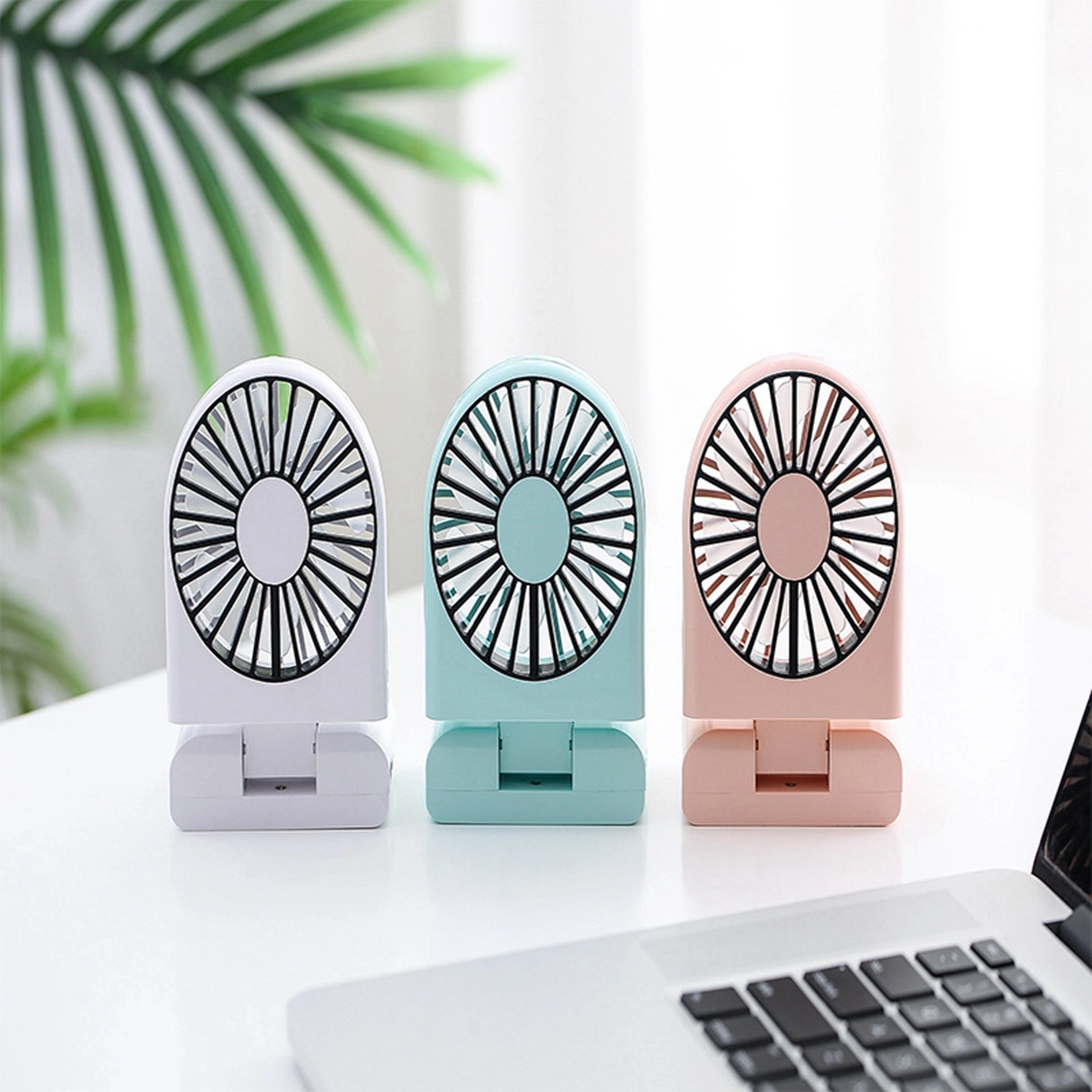 1800 mAh Rechargeable USB Foldable Fan with Power Bank 7