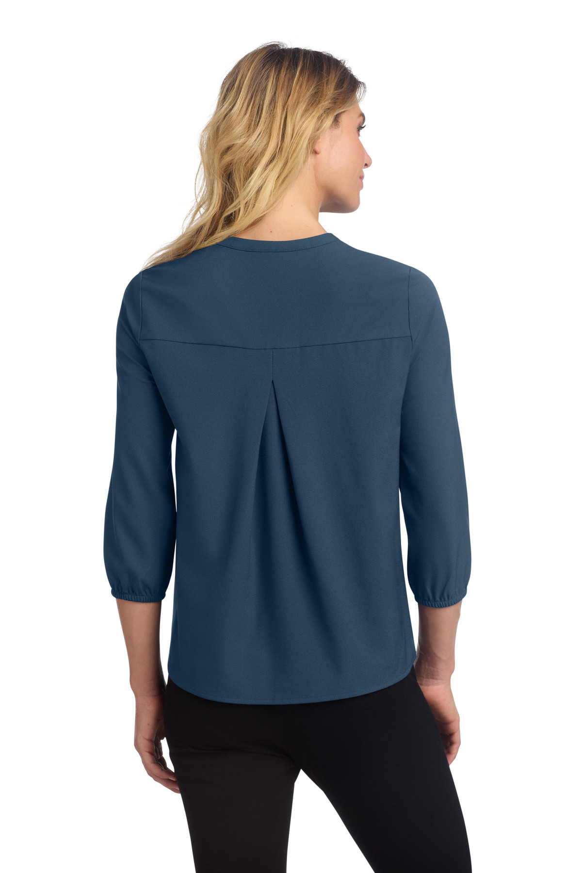 Mercer+Mettle Women's Stretch Crepe 3/4-Sleeve Blouse MM2011 49