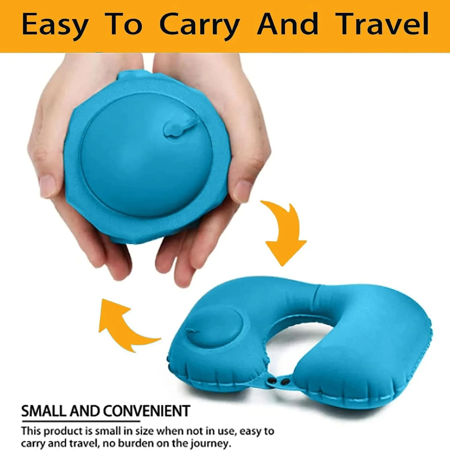 Portable Inflatable Neck Pillow U-Shaped 5