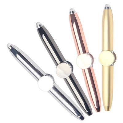 Hand Fidget Metal Pen with Flashlight 2