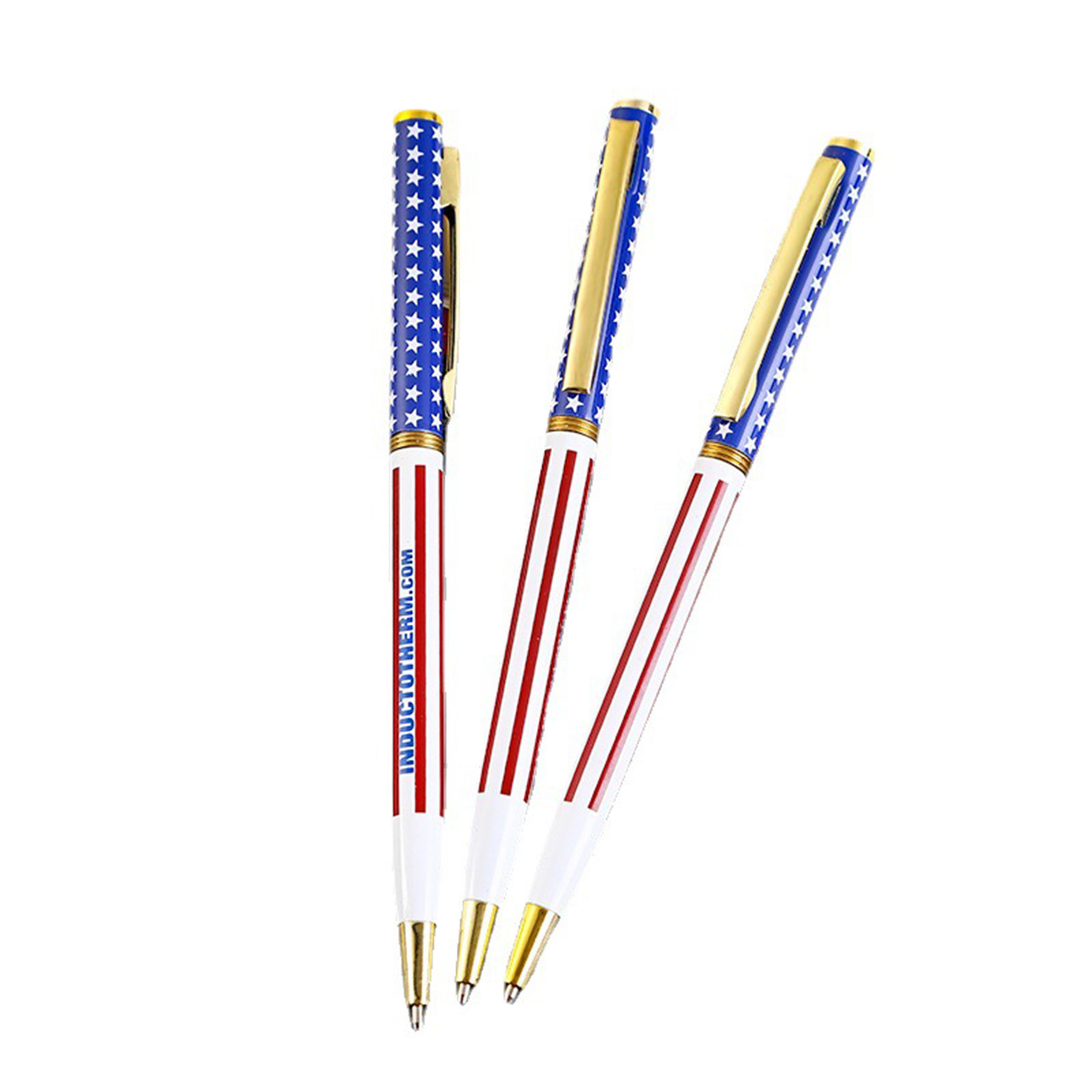 Metal Patriotic Twister Ballpoint Pen 1