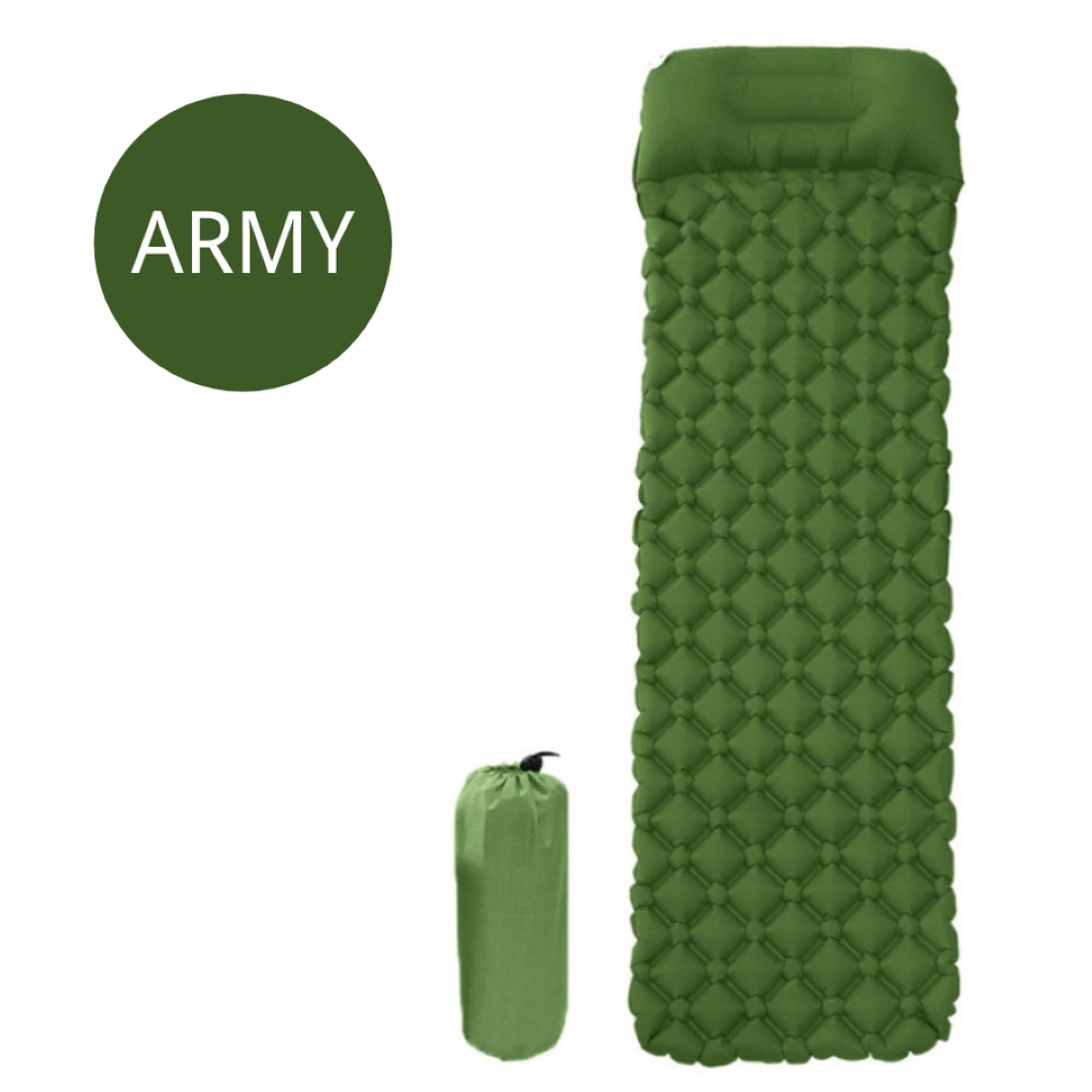 TPU Sleeping Mattress Inflatable Camping Mat With Pillow 7