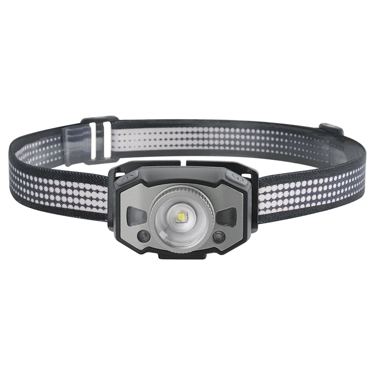 LED Headlamp with Motion Sensor – 1200mAh Rechargeable, White/Red Light, IPX5 Waterproof 3