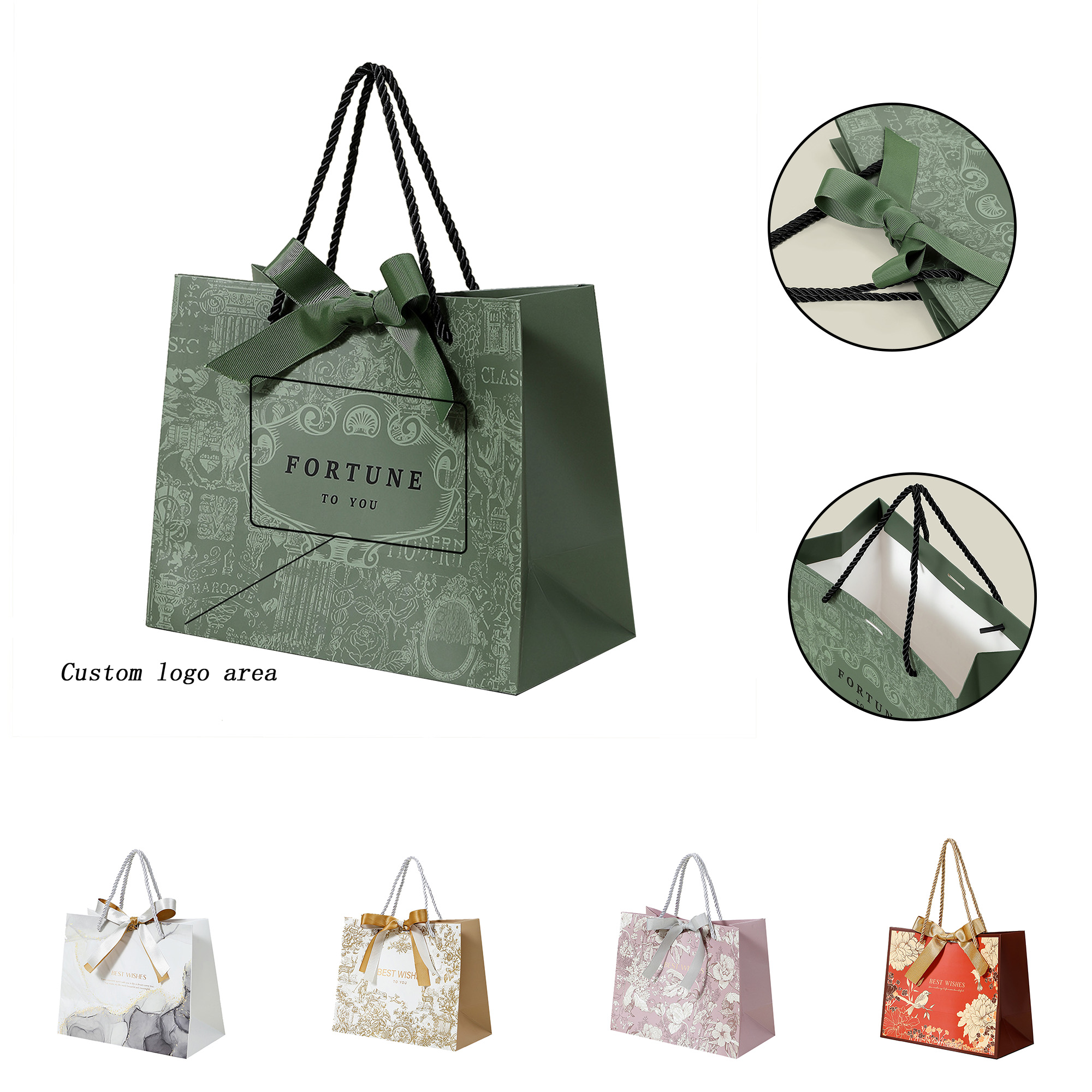 High-End Hand-Held Shopping Gift Paper Bag 2