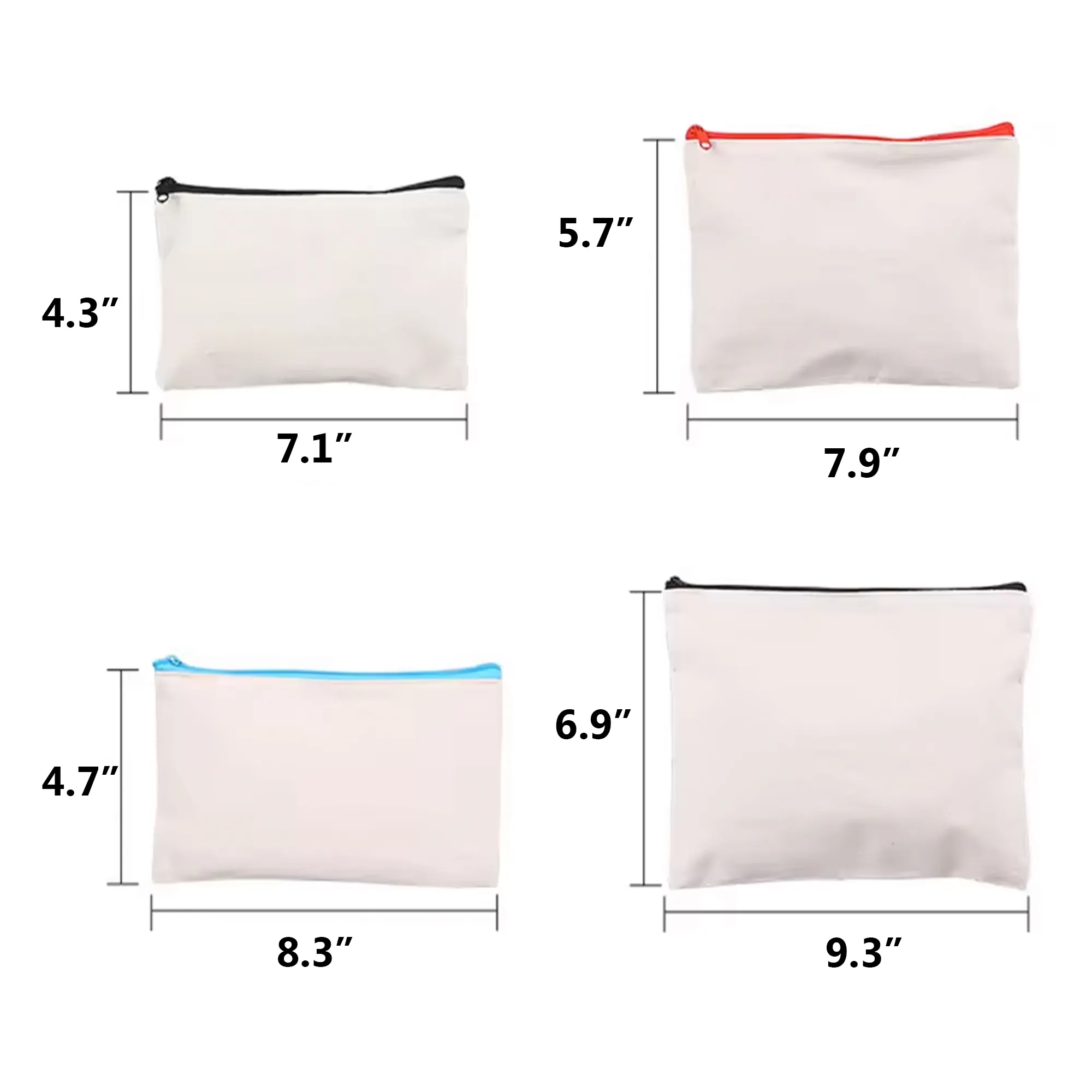 Eco Friendly Canvas Zipper Bag, custom tote bag with logo imprint 11