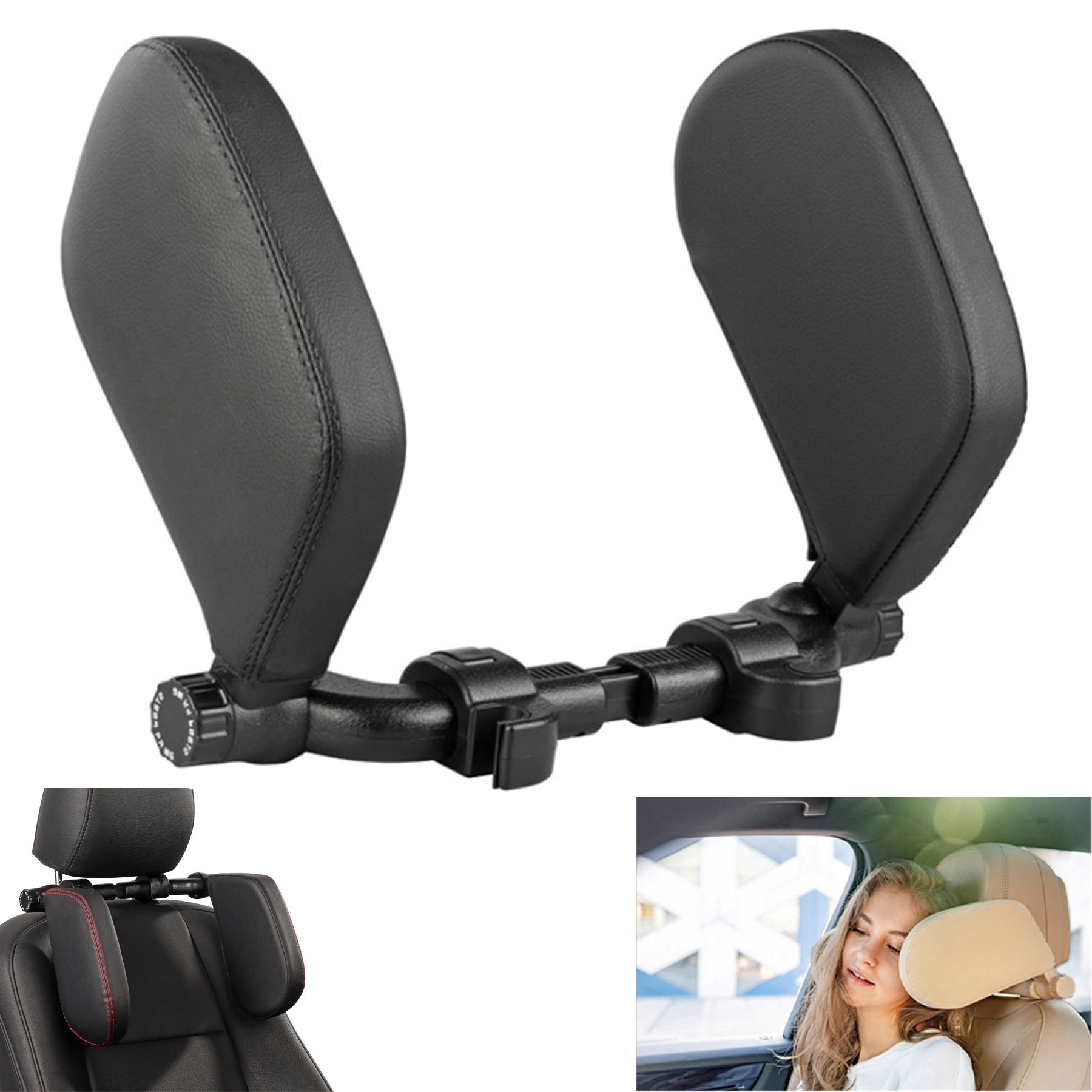 Adjustable PVC Car Headrest 9