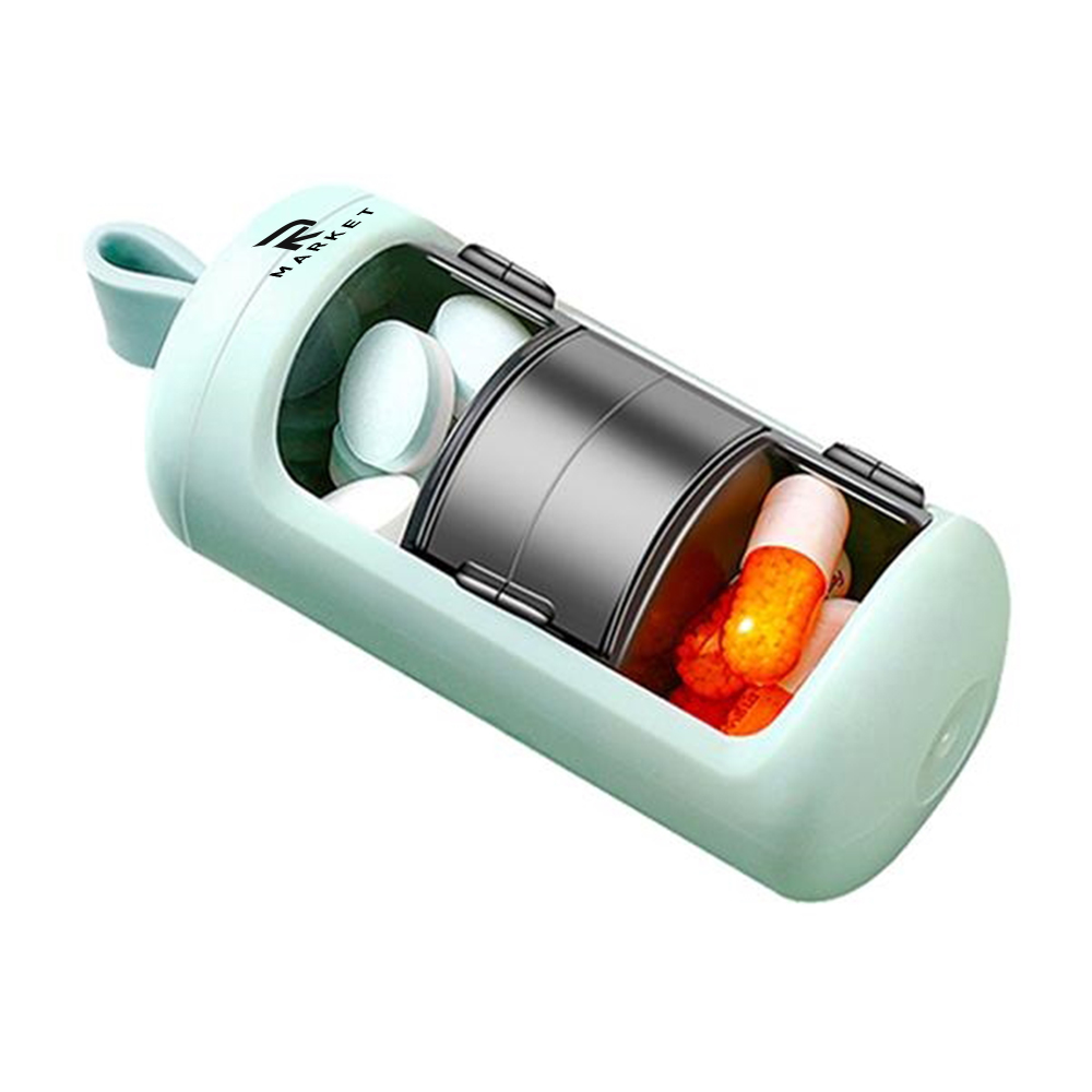 Portable Weekly Pill Box made of ABS and food grade TPR 2