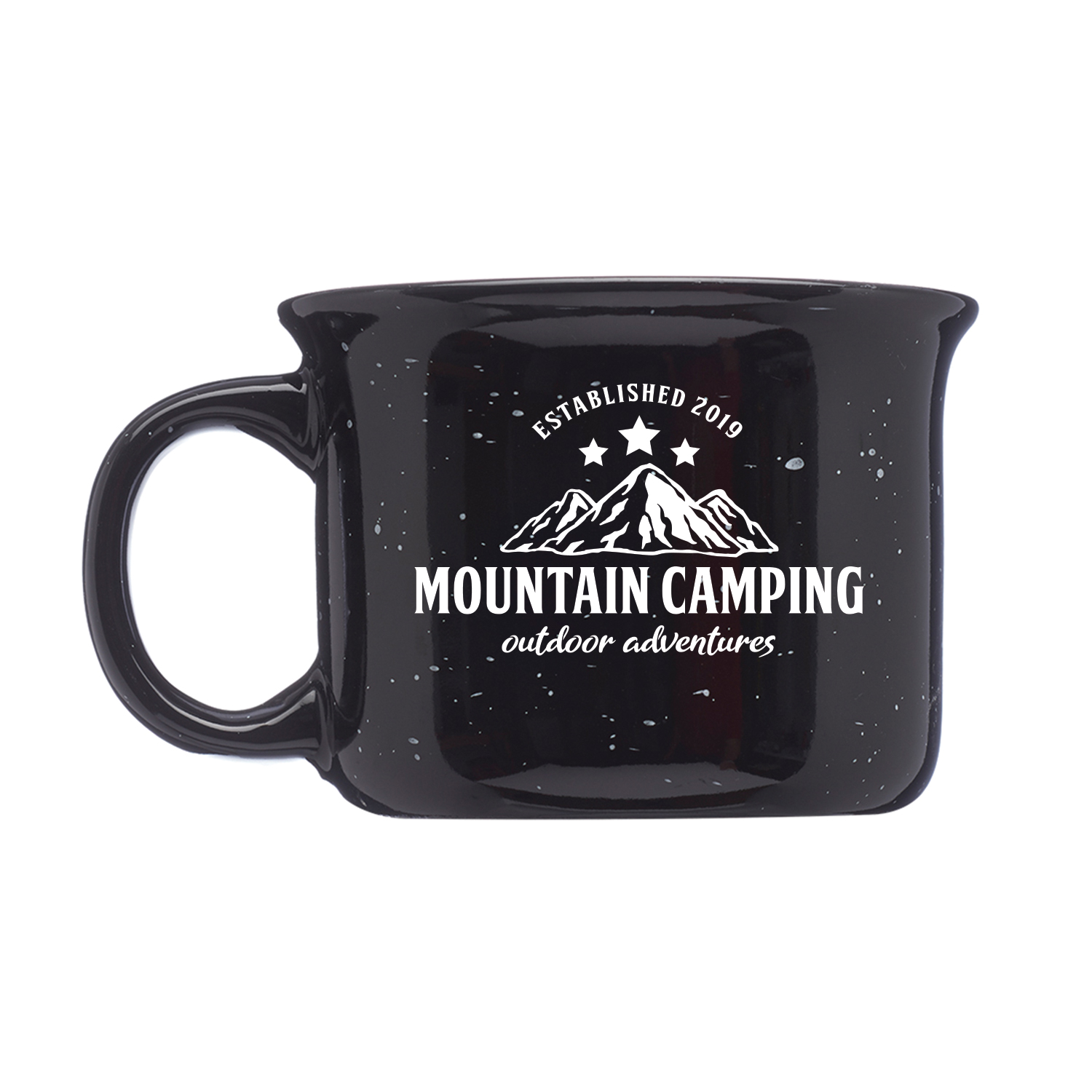 8 oz. Speckled Hearth Ceramic Mug (1 Color Imprint) 3