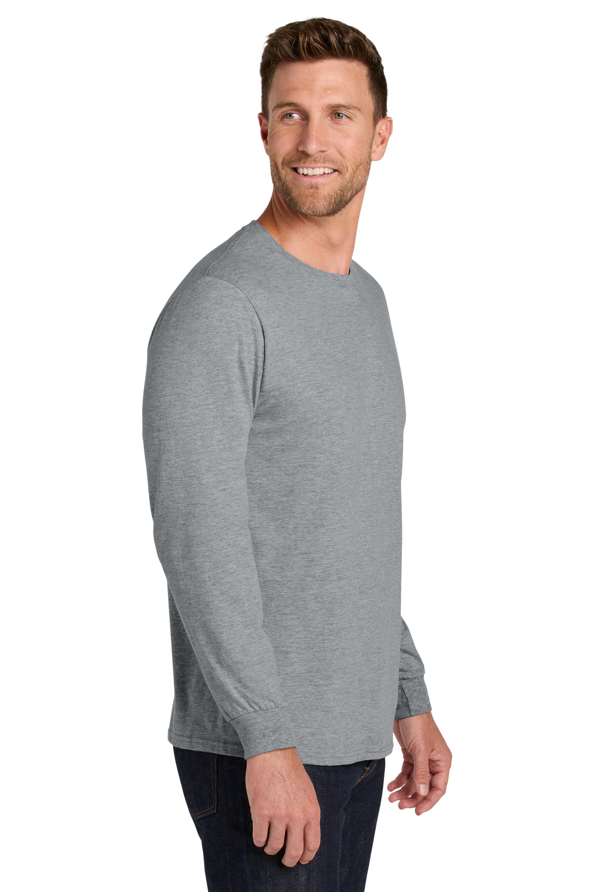 Jerzees Ultimate Unisex Ring Spun Long Sleeve T-Shirt IC46L 1
