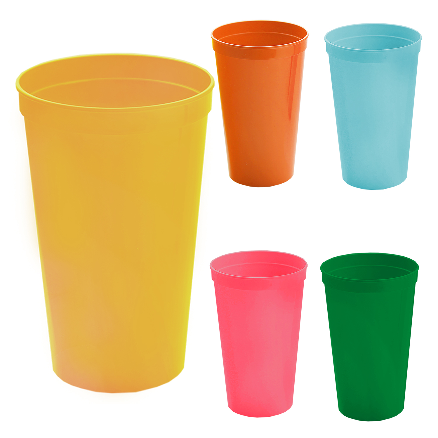 Stackable Polypropylene Stadium Cup, 22 oz. 8