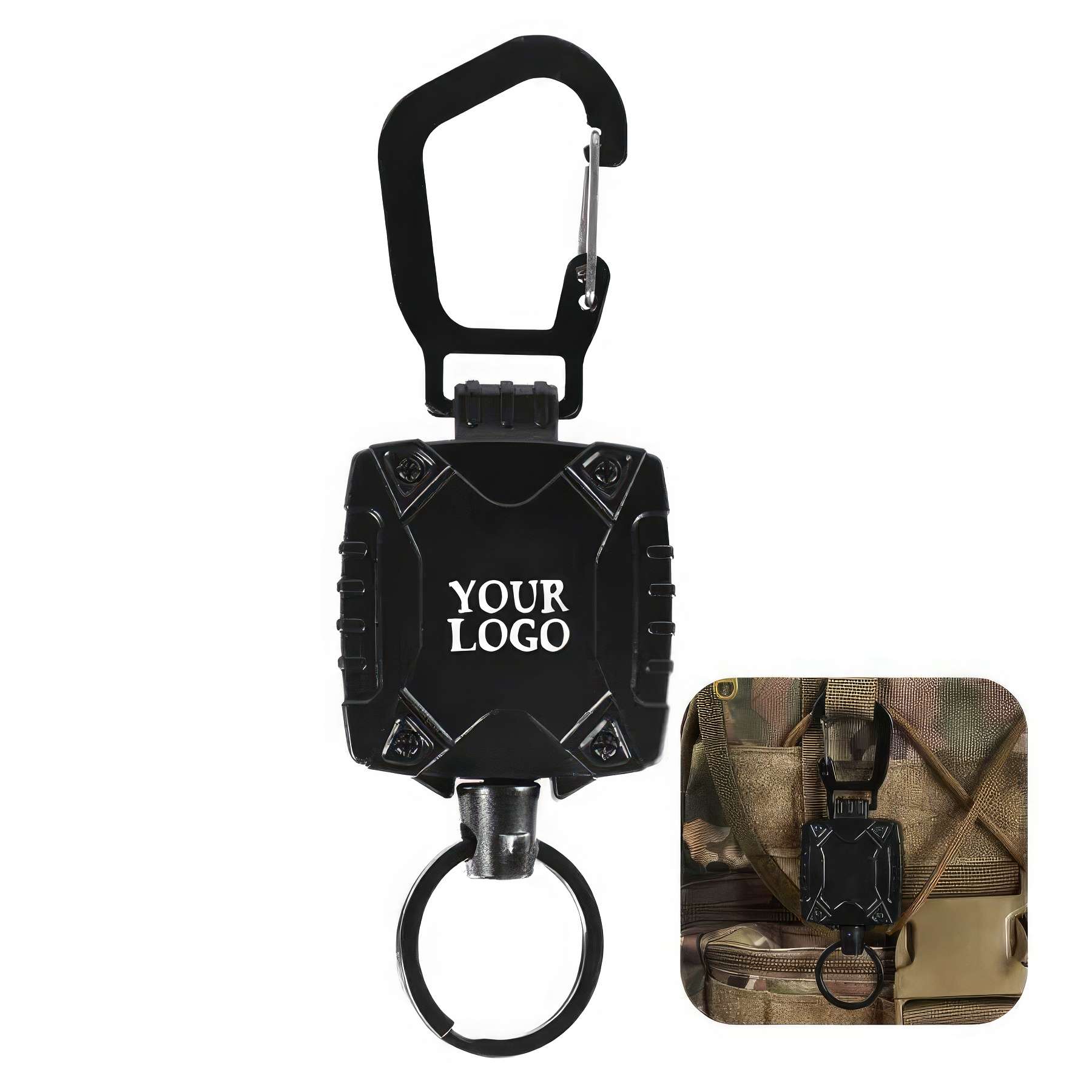 Custom Retractable Carabiner Keychain For Men Women 3