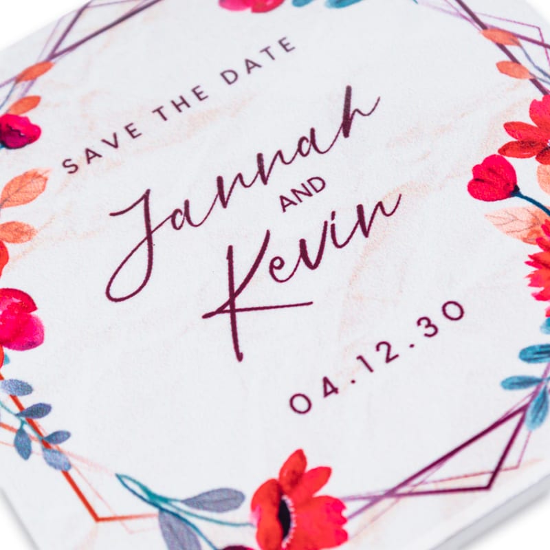 4 Inch Full Color Square Ceramic Coasters 17