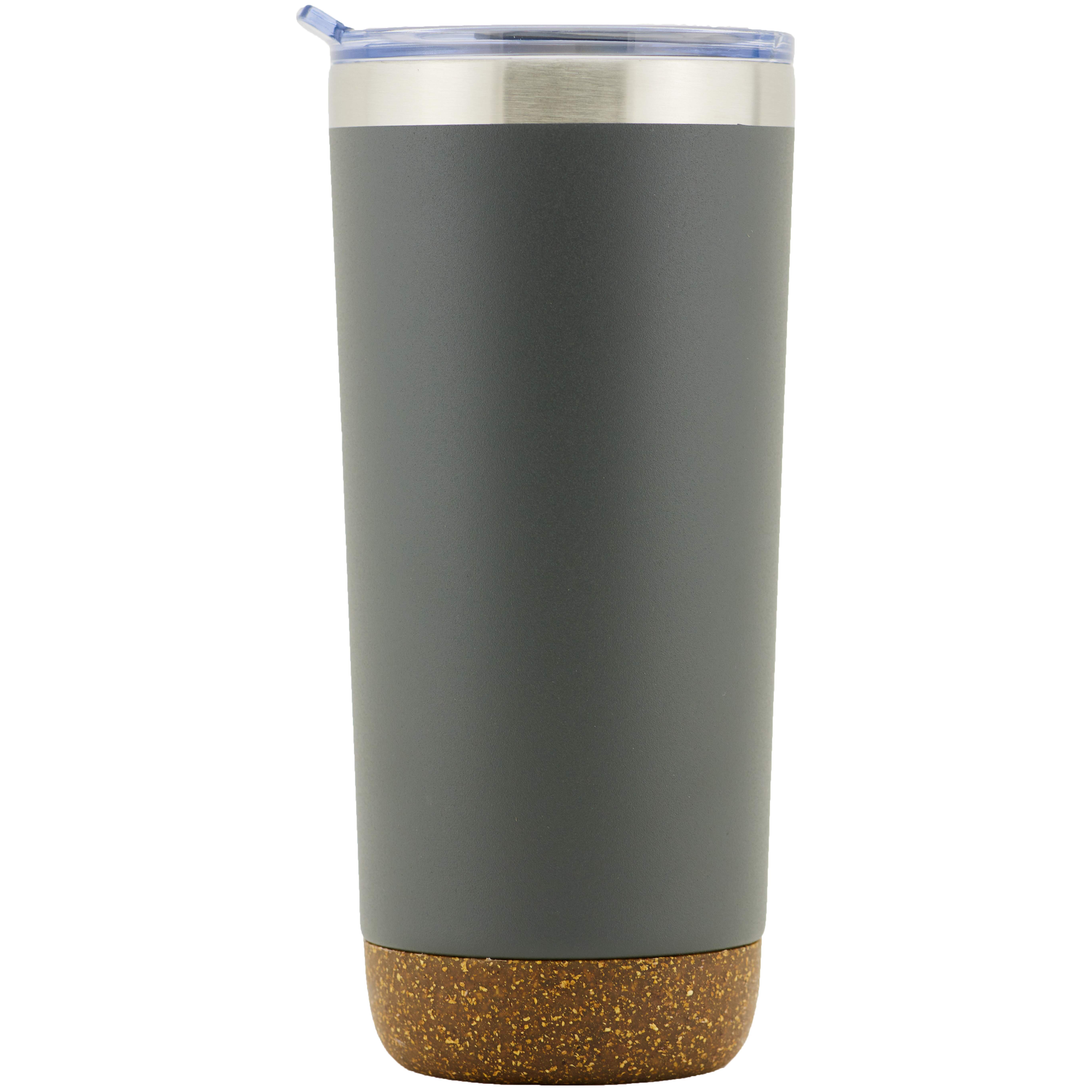 Marin 22 Oz. Double Wall SS VI Tumbler w/Cork Bottom (Gray)