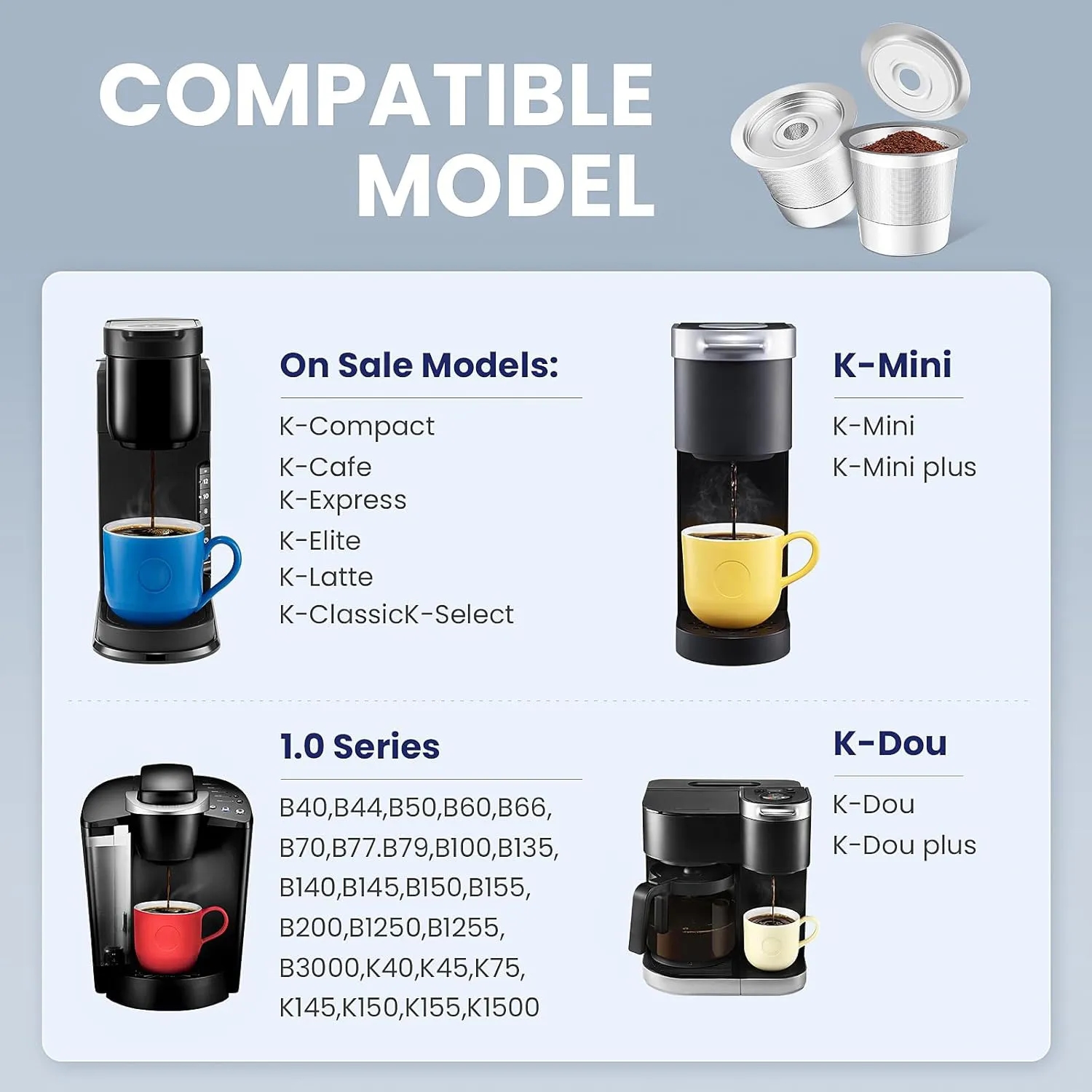 Reusable Stainless Steel Coffee Capsule Filter 7