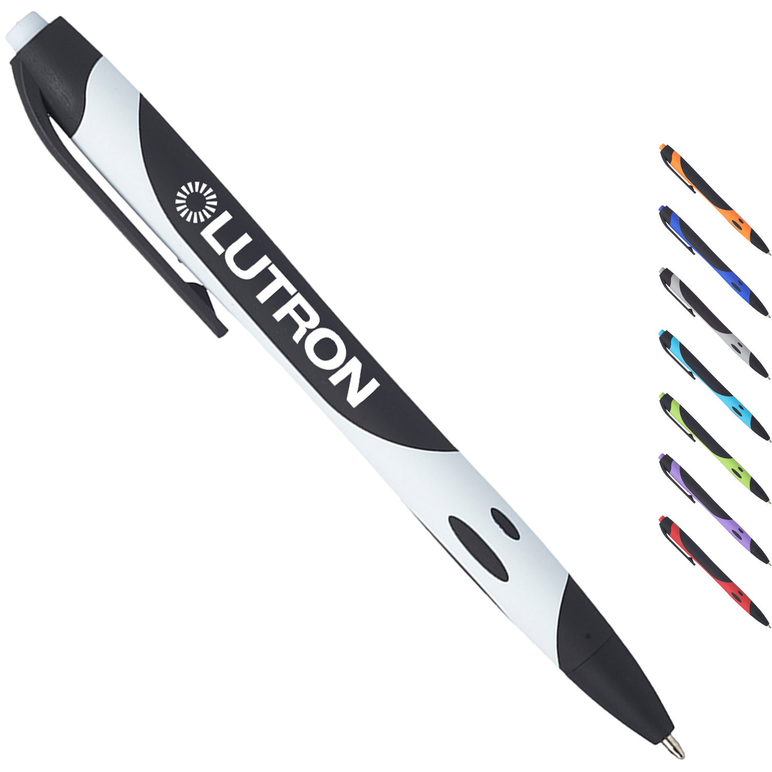 Rubberized Plastic Ballpoint Pen 3