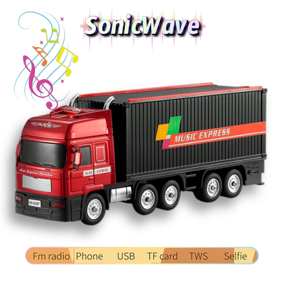 SonicWave Drive Truck-Shaped Bluetooth Speaker 5