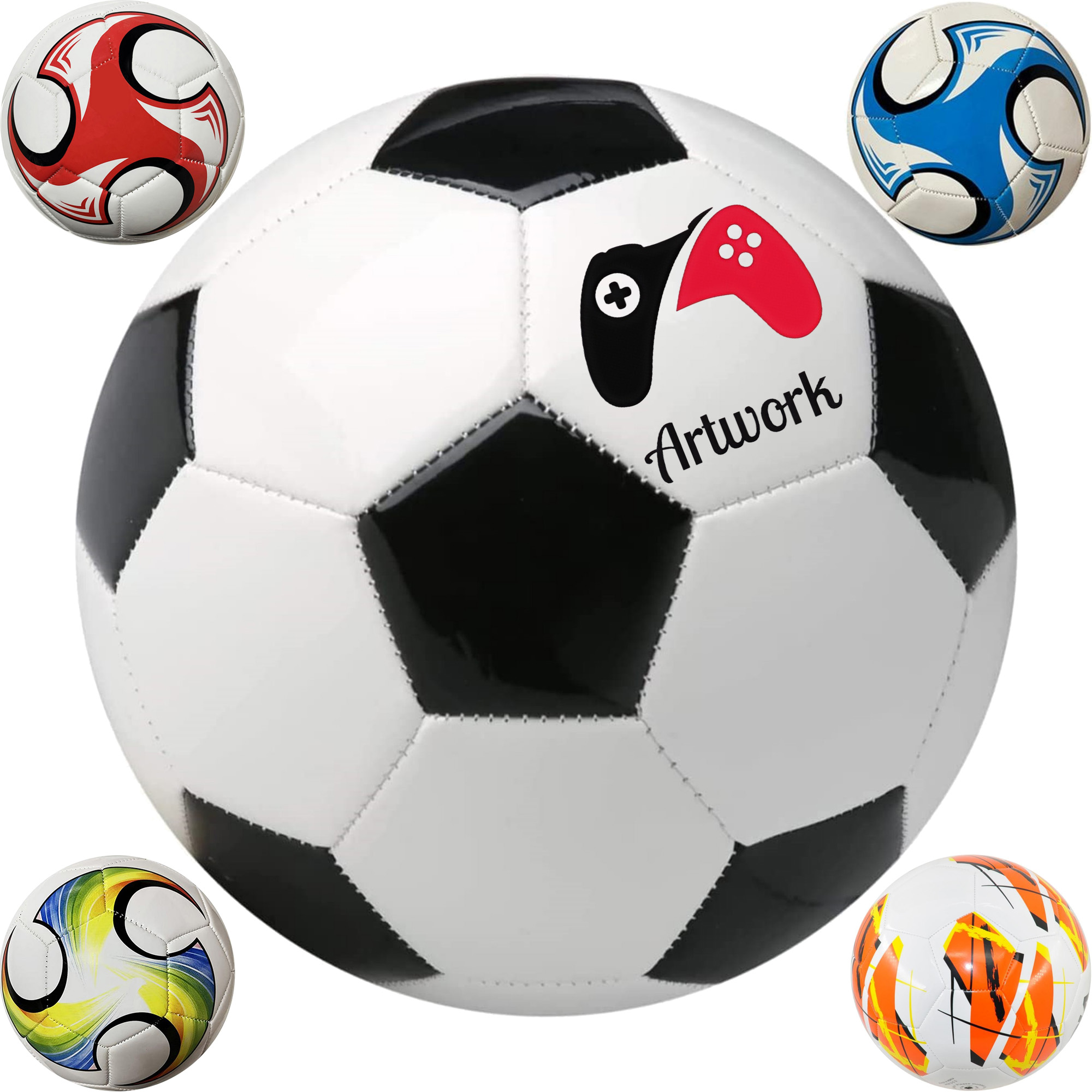 PU Surface Tight Weaved Soccer Ball 4