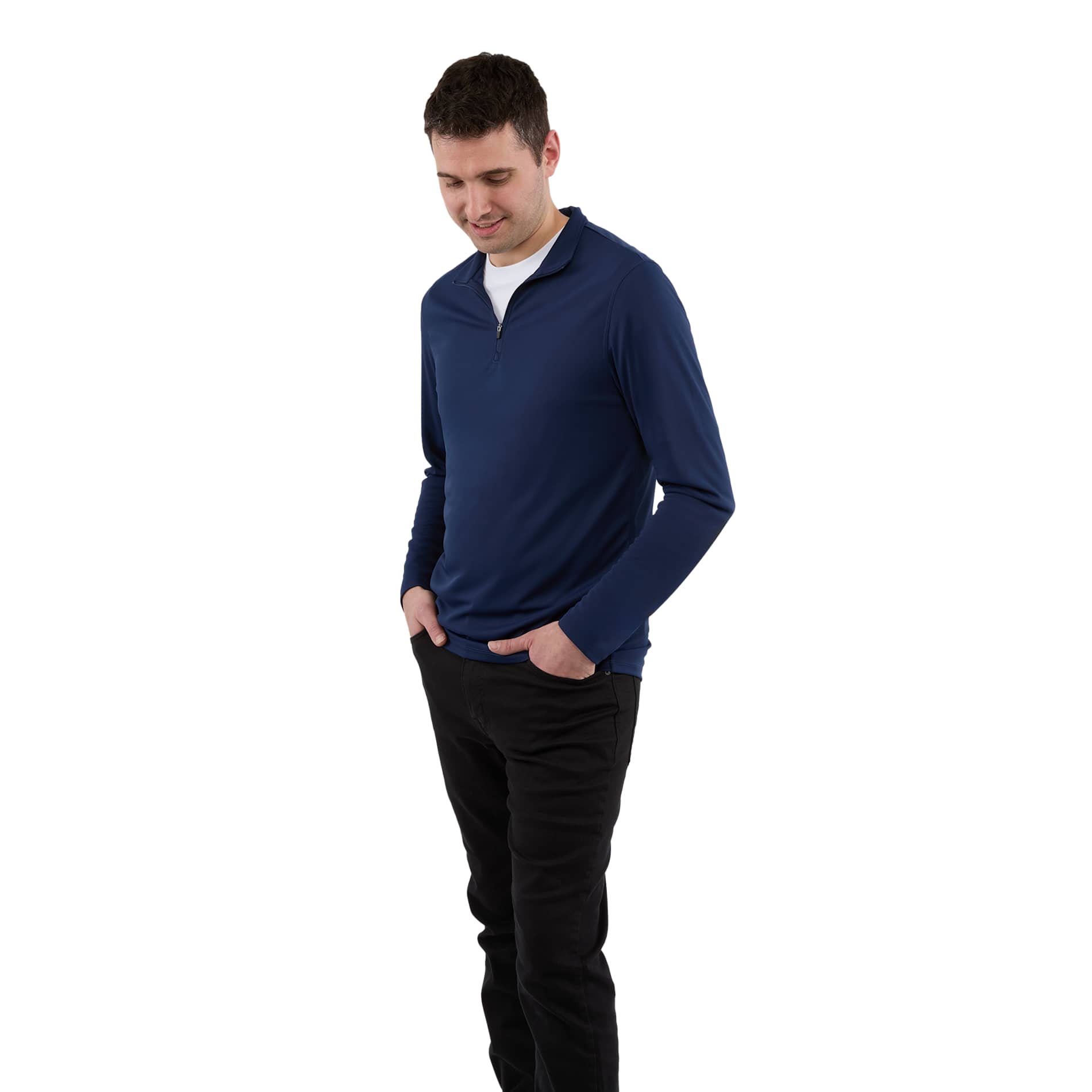 DARA Knit Quarter Zip - Men's, custom hoodie or sweatshirt with logo imprint 4