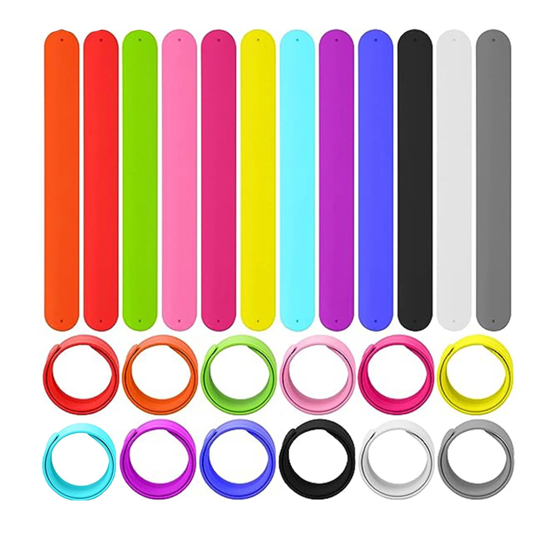 Silicone Slap Bracelet Wristband 5