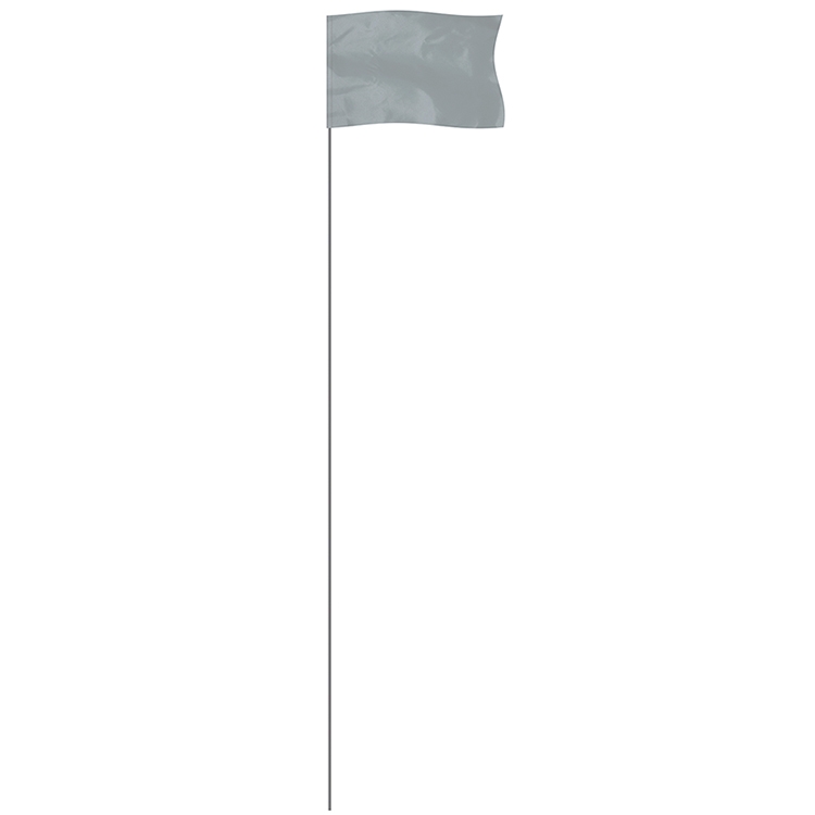 Silver 5" x 8" Marker Flag on a 36" Wire 3