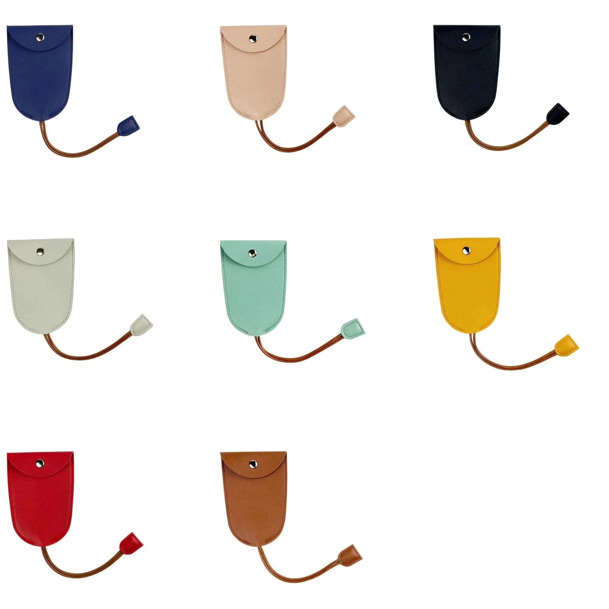 PU Portable Large Capacity Drawstring Keychain Pendant 3